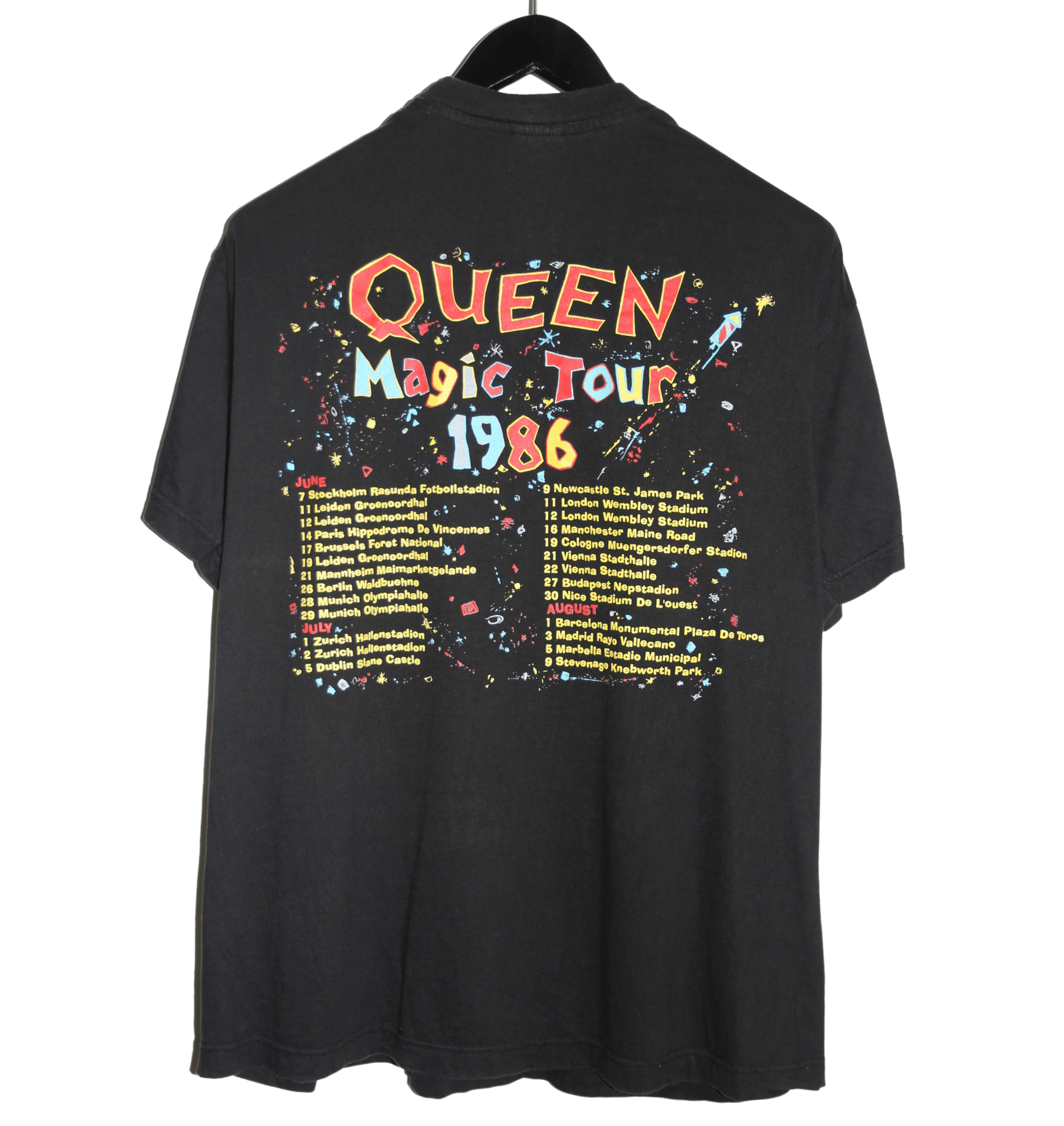 Queen 1986 A Kind of Magic Tour Shirt - Faded AU