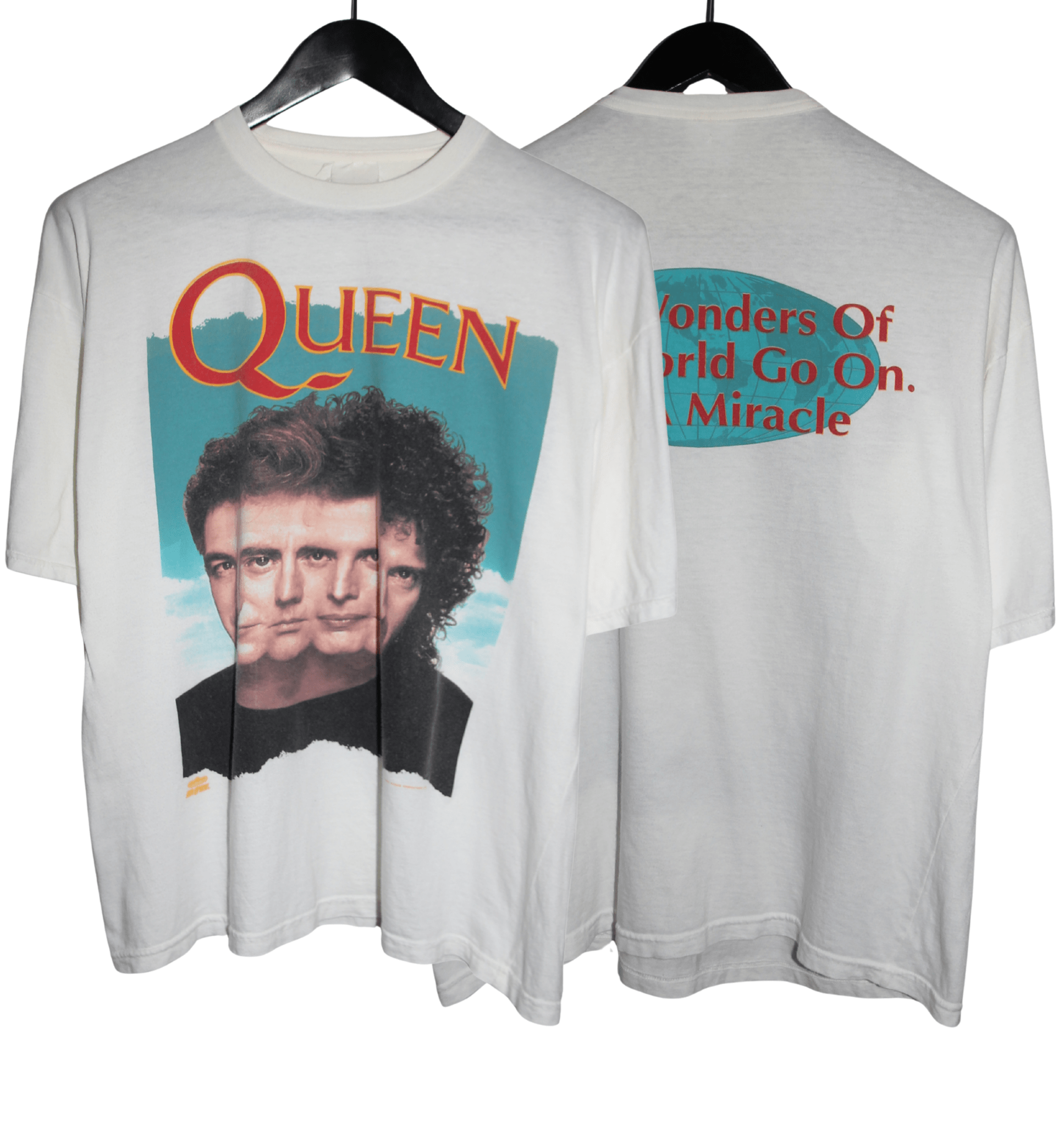 Queen 1992 The Miracle Album Shirt - Faded AU