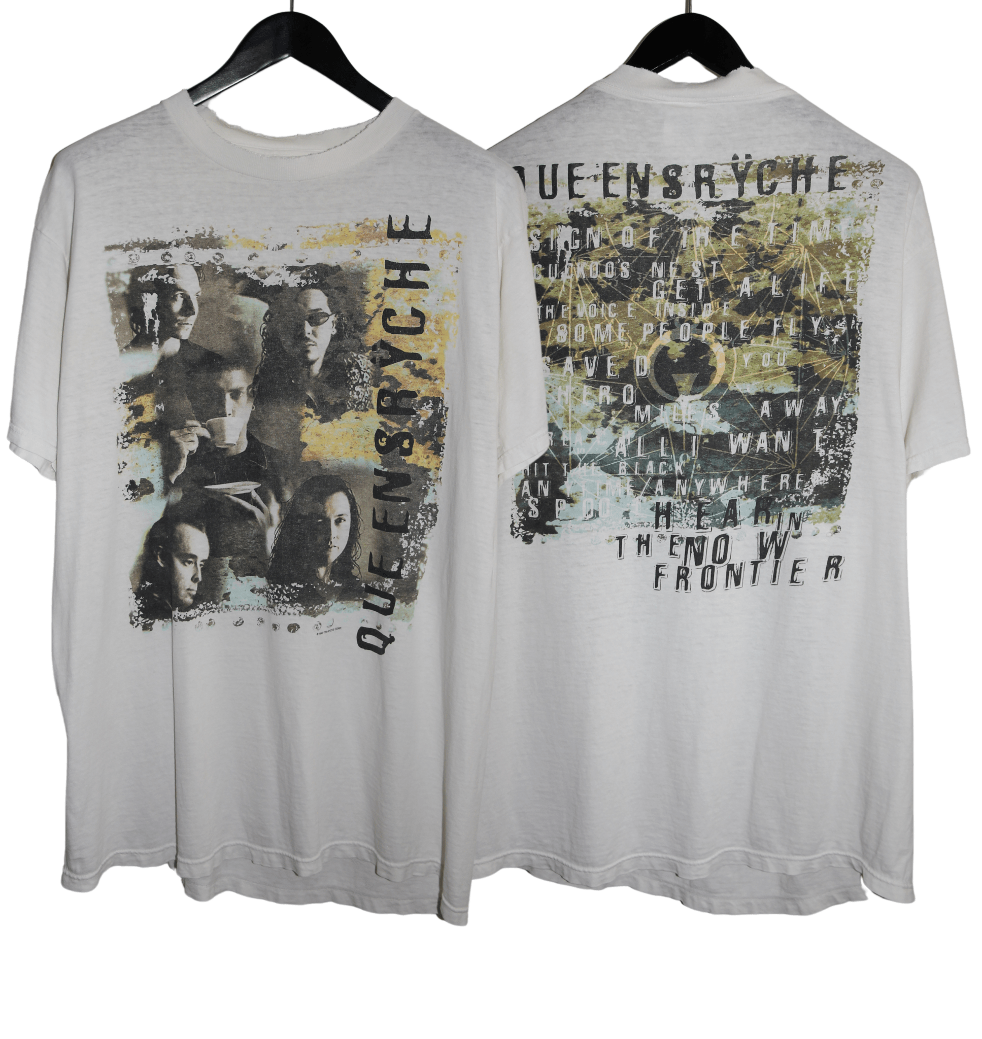 Queensryche 1997 Hear in the Now Frontier Tour Shirt - Faded AU