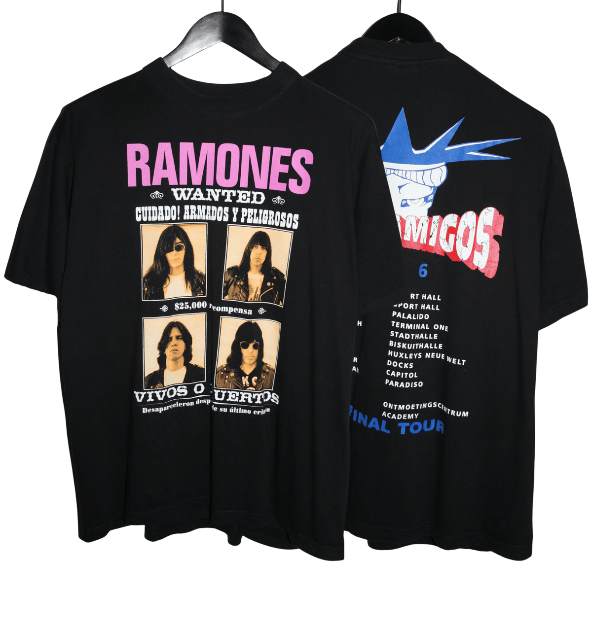 Ramones 1996 The Final Tour Shirt - Faded AU