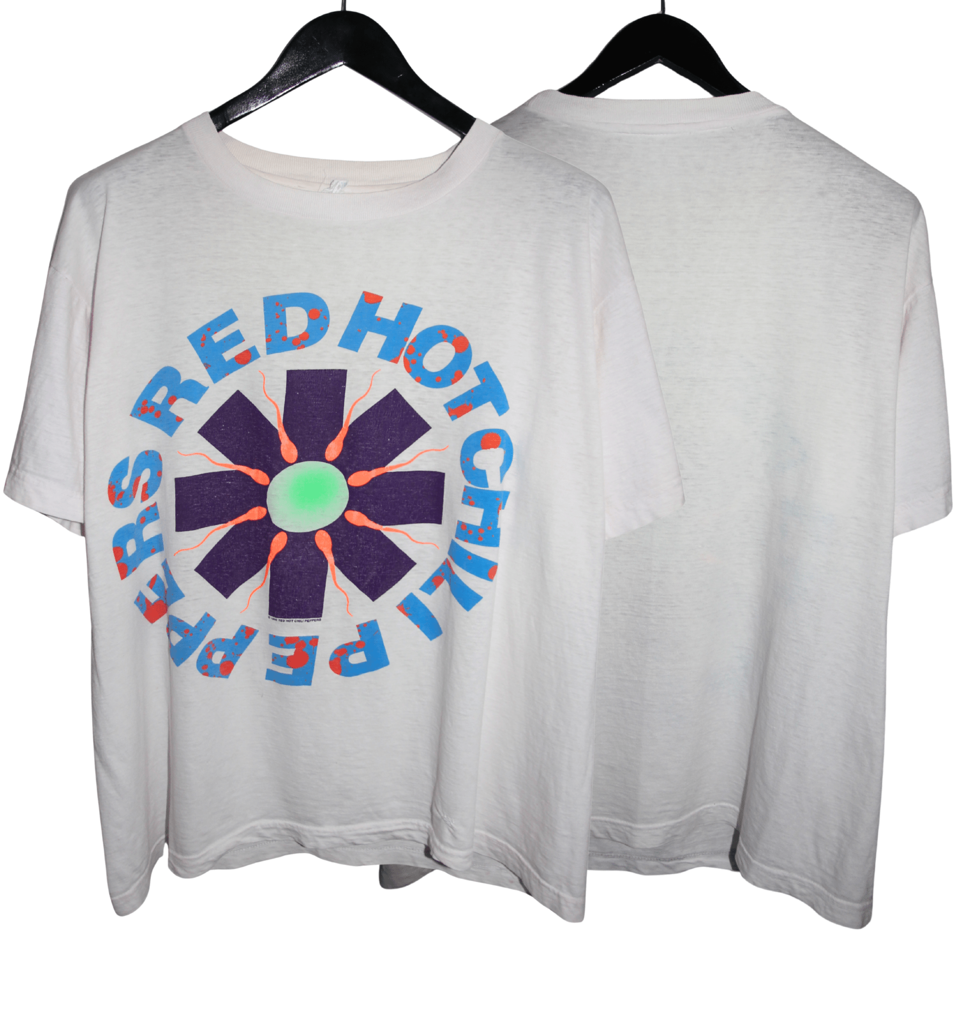 Red Hot Chili Peppers 1990 Sperm Shirt - Faded AU