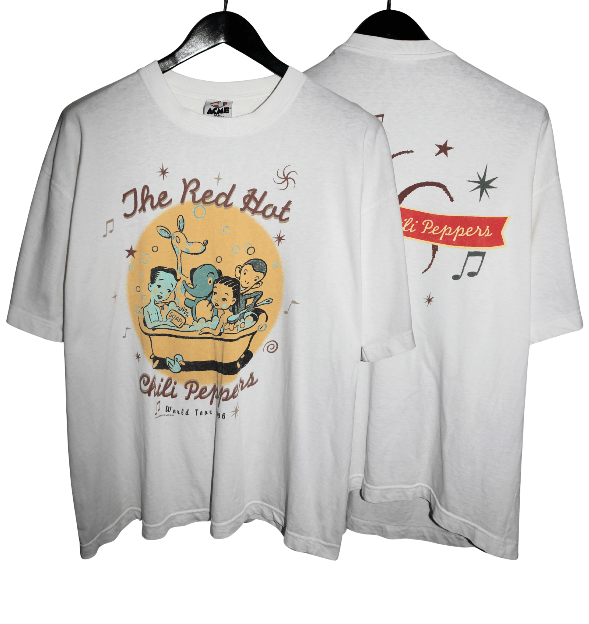 Red Hot Chili Peppers 1996 One Hot Minute Tour Shirt - Faded AU