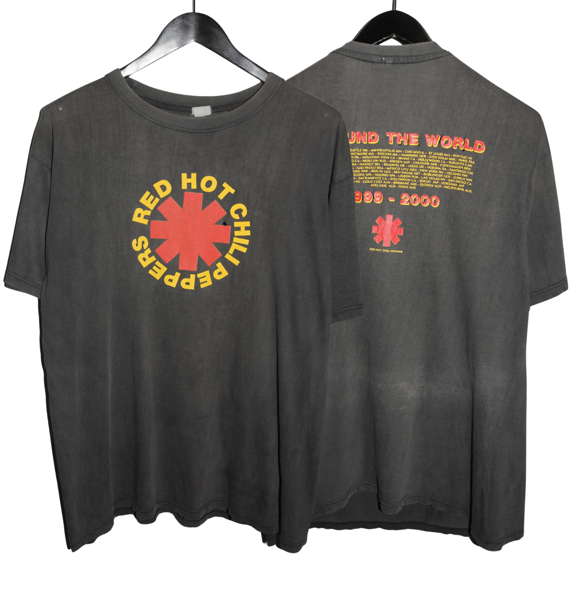 Red Hot Chili Peppers 1999 - 2000 Californication Tour Shirt - Faded AU