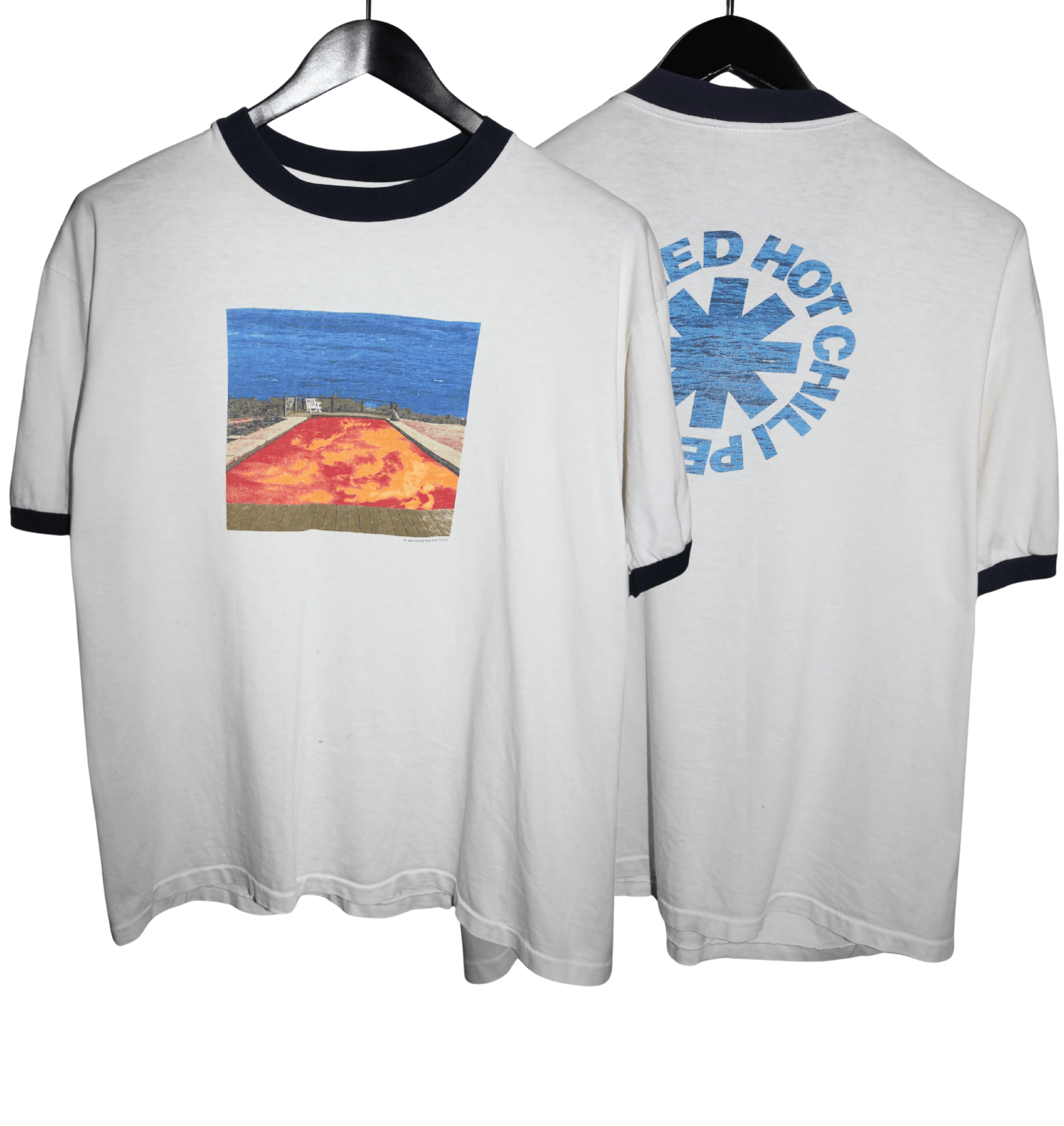 Red Hot Chili Peppers 1999 Californiacation Ringer Shirt - Faded AU