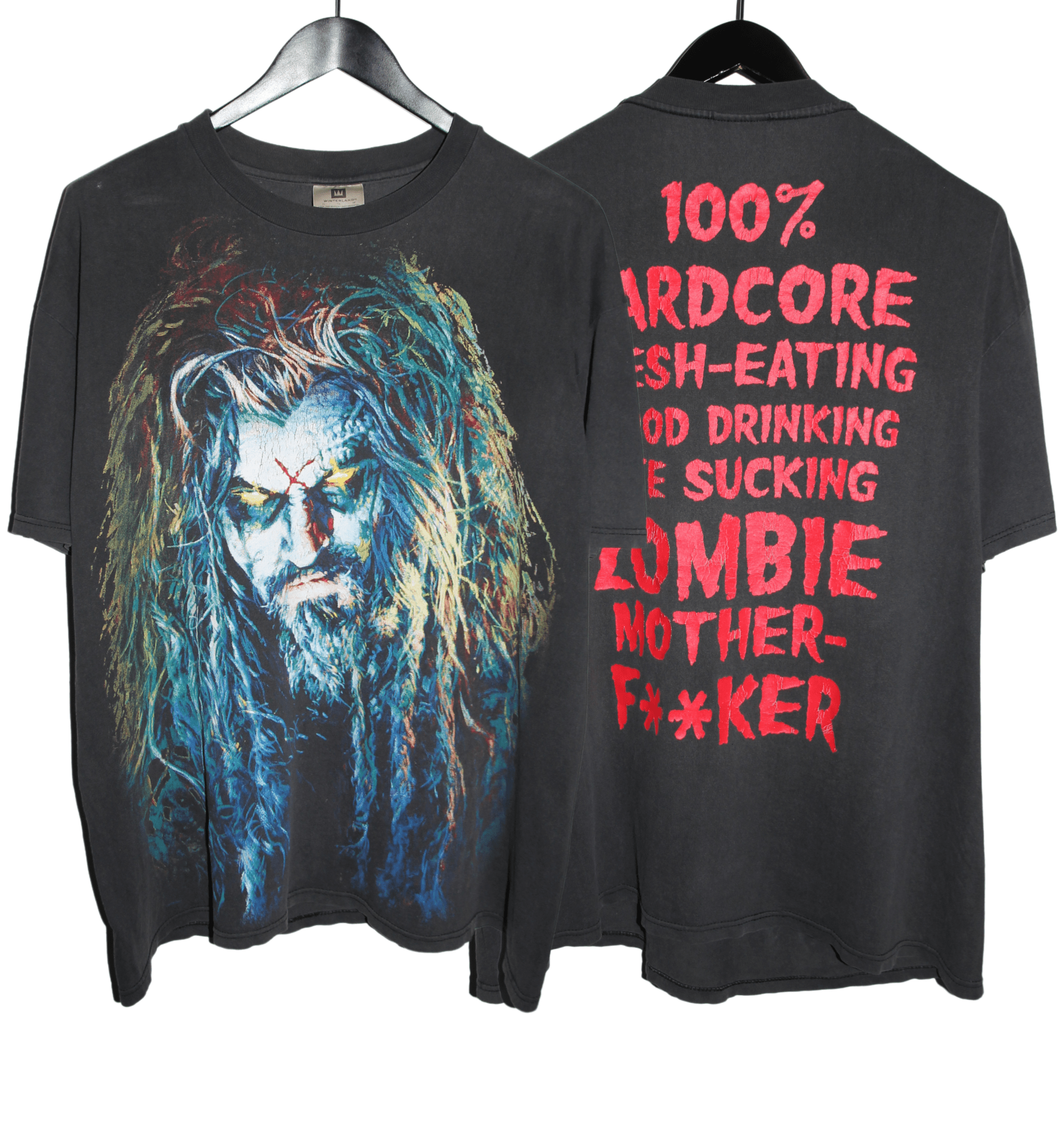 Rob Zombie 1998 Hellbilly All Over Print Shirt - Faded AU