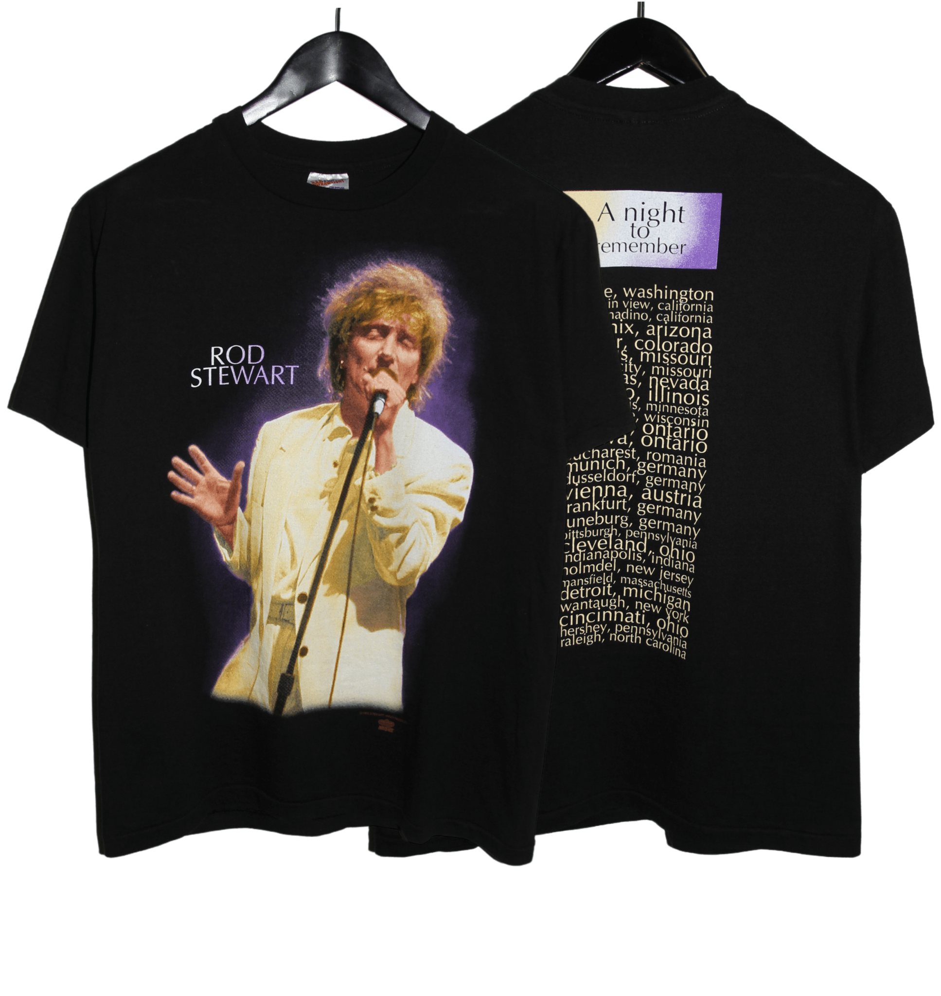 Rod Stewart 1993 A Night To Remember Shirt - Faded AU