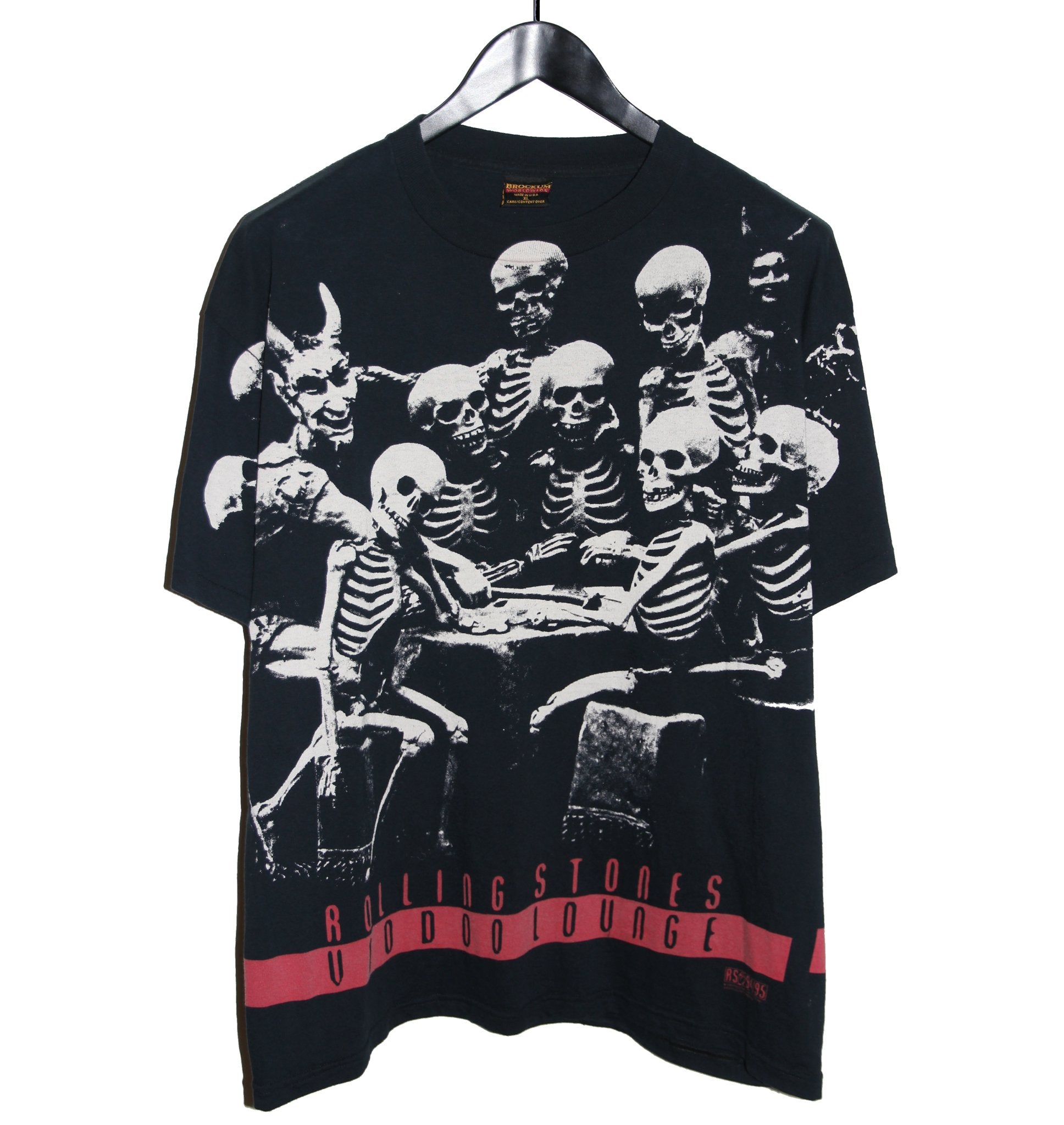 Rolling Stones 1994 Voodoo Lounge All Over Print Shirt - Faded AU