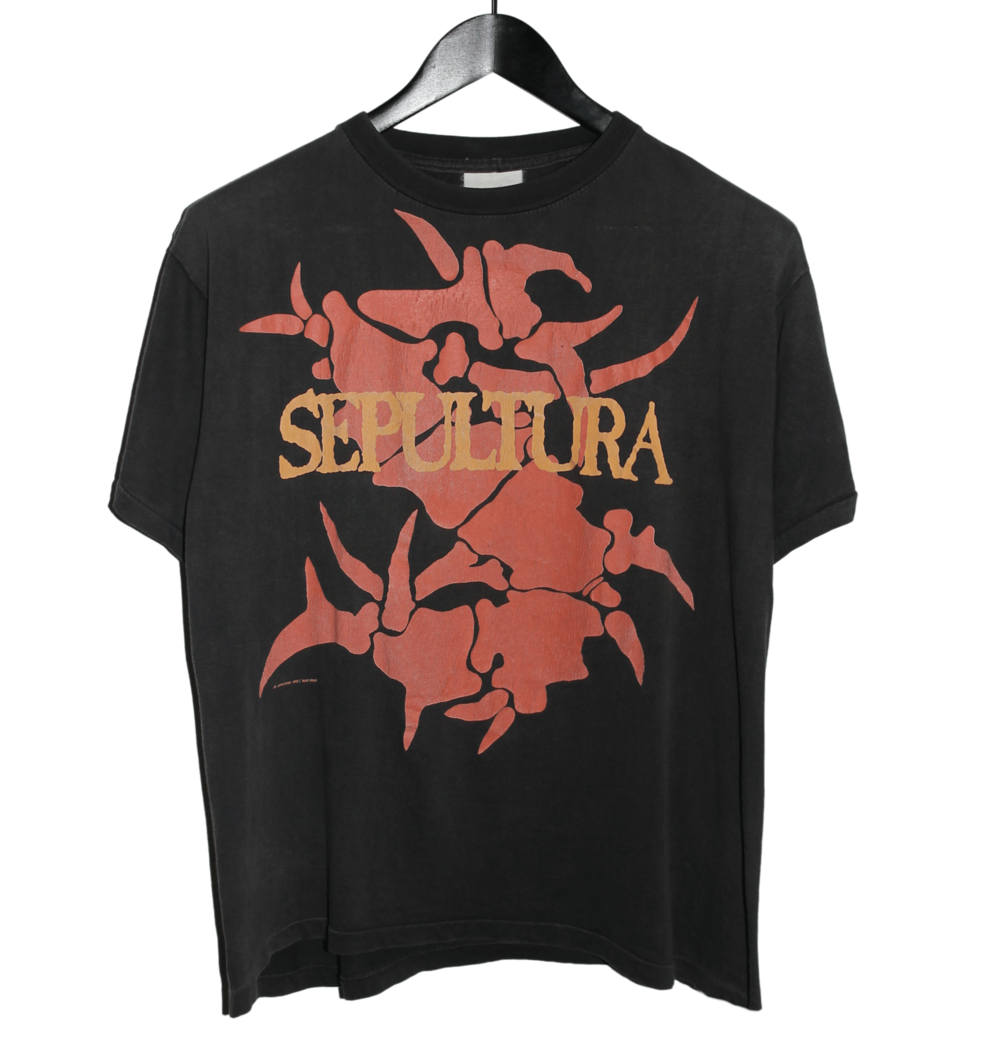 Sepultura 1991 New Titan On The Block Tour Shirt - Faded AU