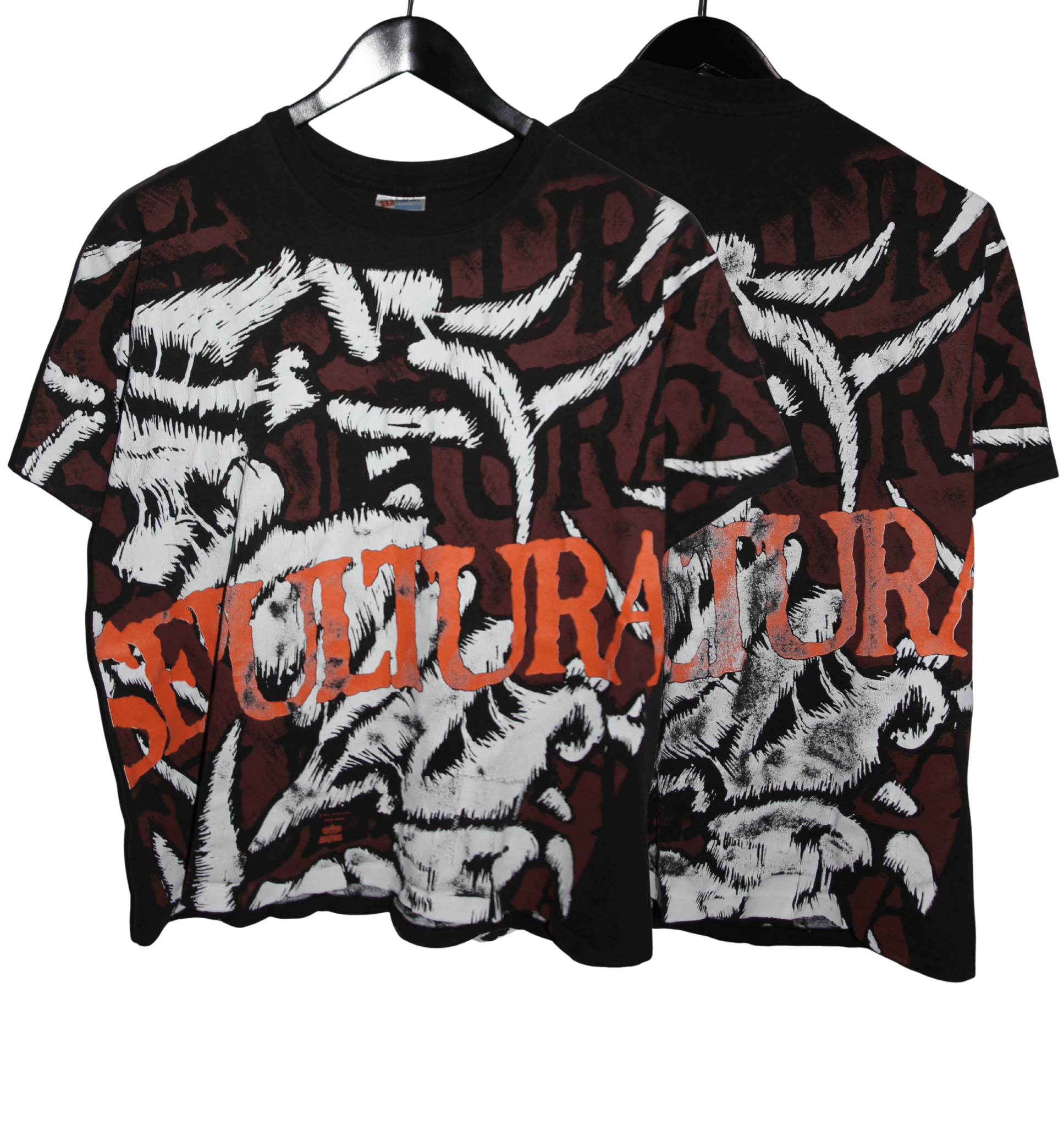 Sepultura 1992 All Over Print Shirt - Faded AU