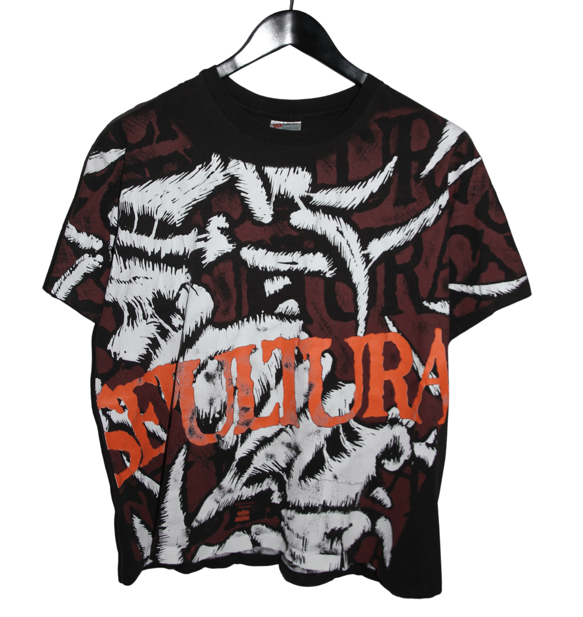 Sepultura 1992 All Over Print Shirt - Faded AU