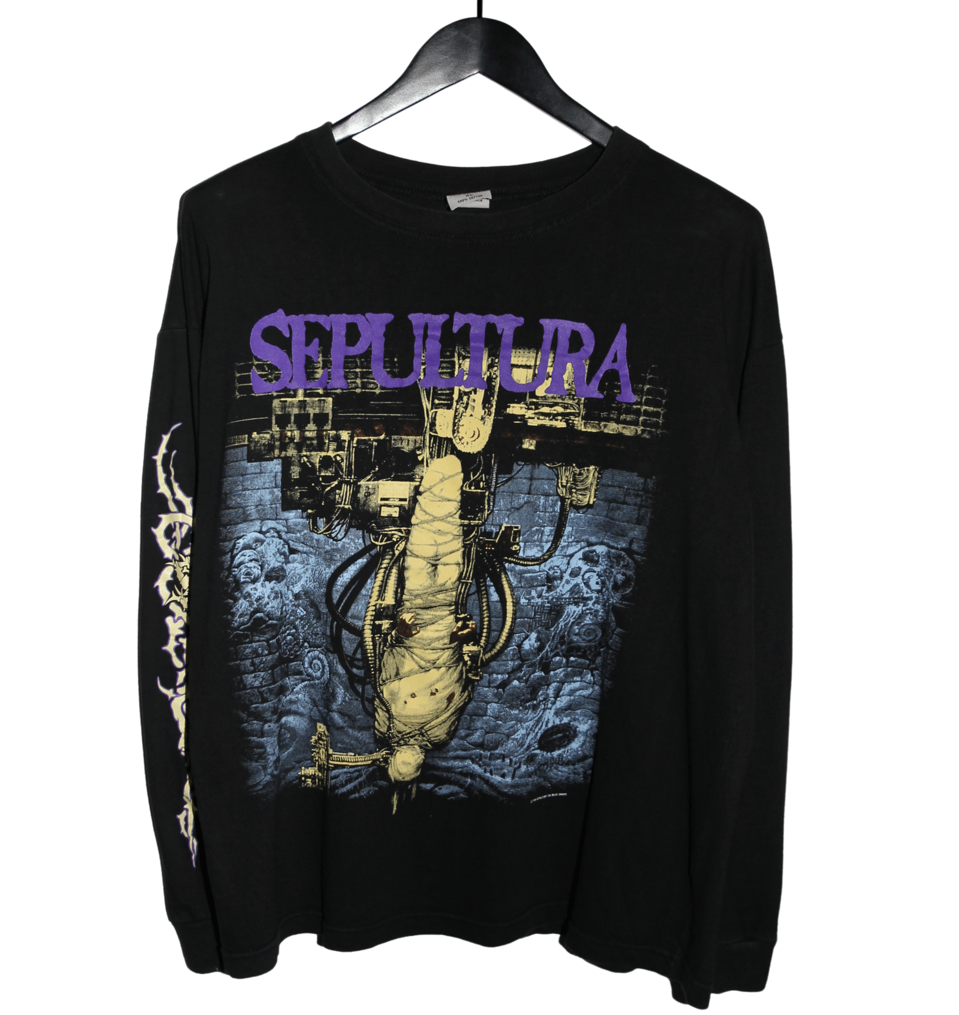 Sepultura 1993 Chaos A.D. Album Long Sleeve - Faded AU