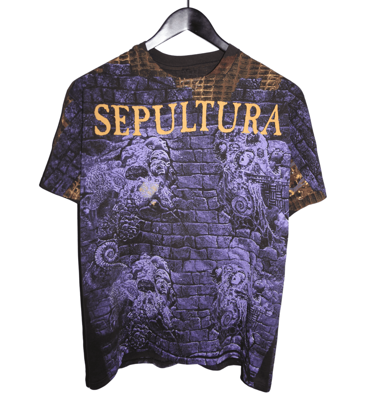 Sepultura 1993 Chaos A.D. All Over Print Shirt - Faded AU