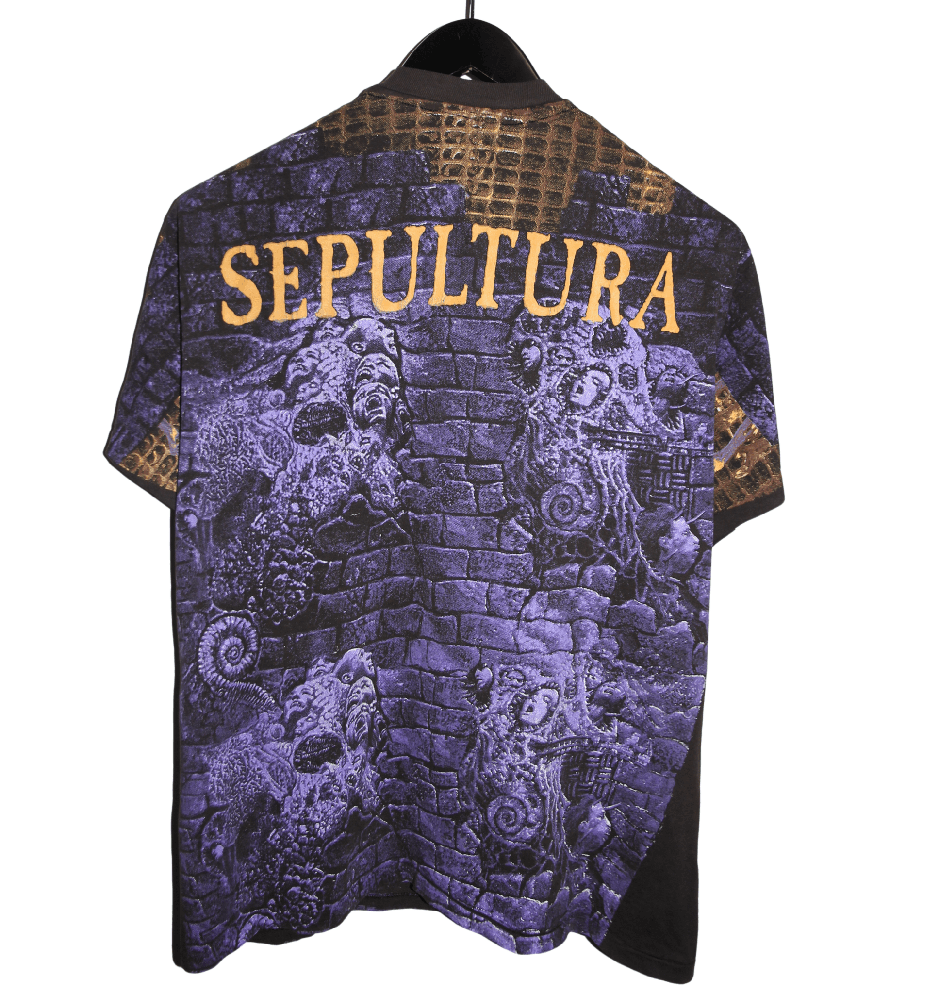 Sepultura 1993 Chaos A.D. All Over Print Shirt - Faded AU