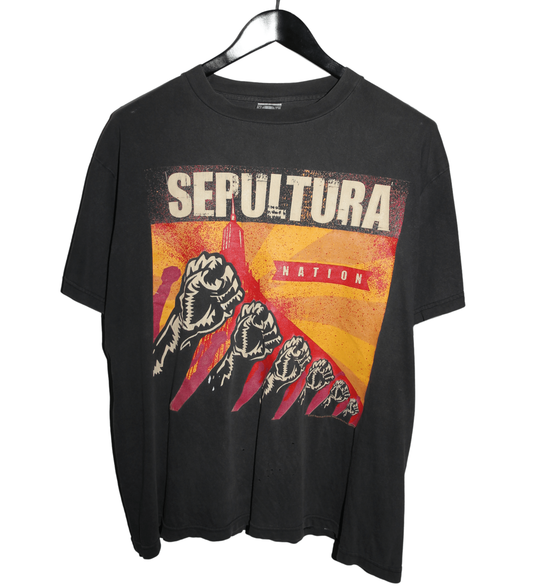 Sepultura 2001 Nation Album Shirt - Faded AU