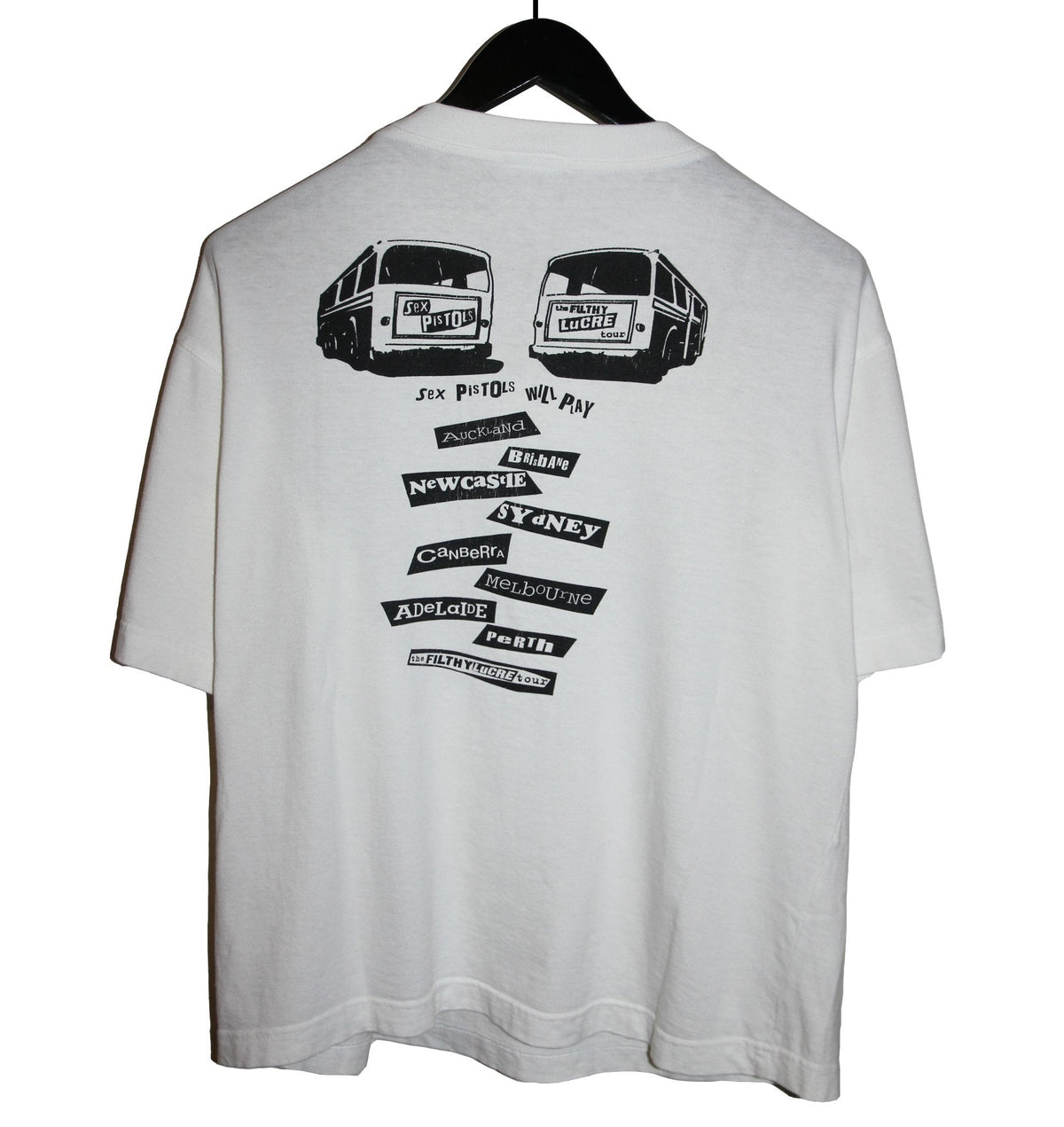 Sex Pistols 1996 Filthy Lucre Tour Shirt - Faded AU