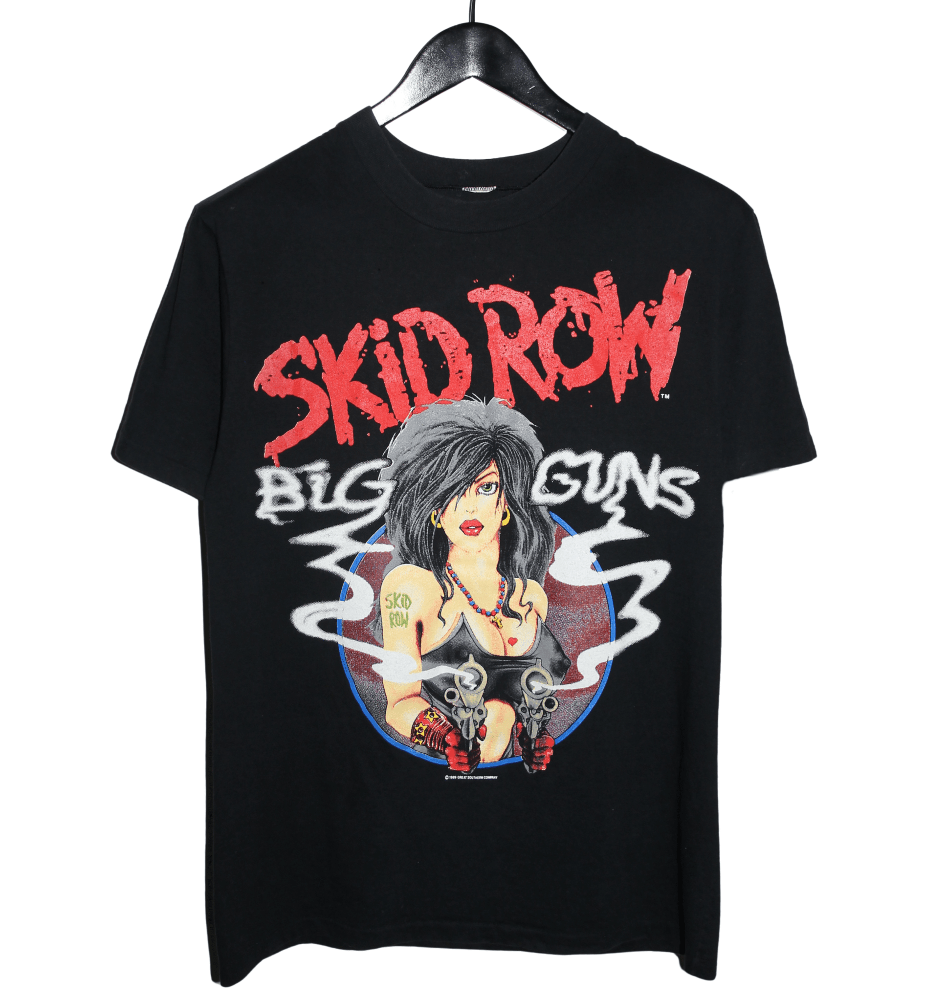 Skid Row 1989 Big Guns Shirt - Faded AU
