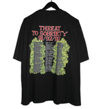 Skid Row 1991/92/93 Threat To Sobriety World Tour Shirt - Faded AU