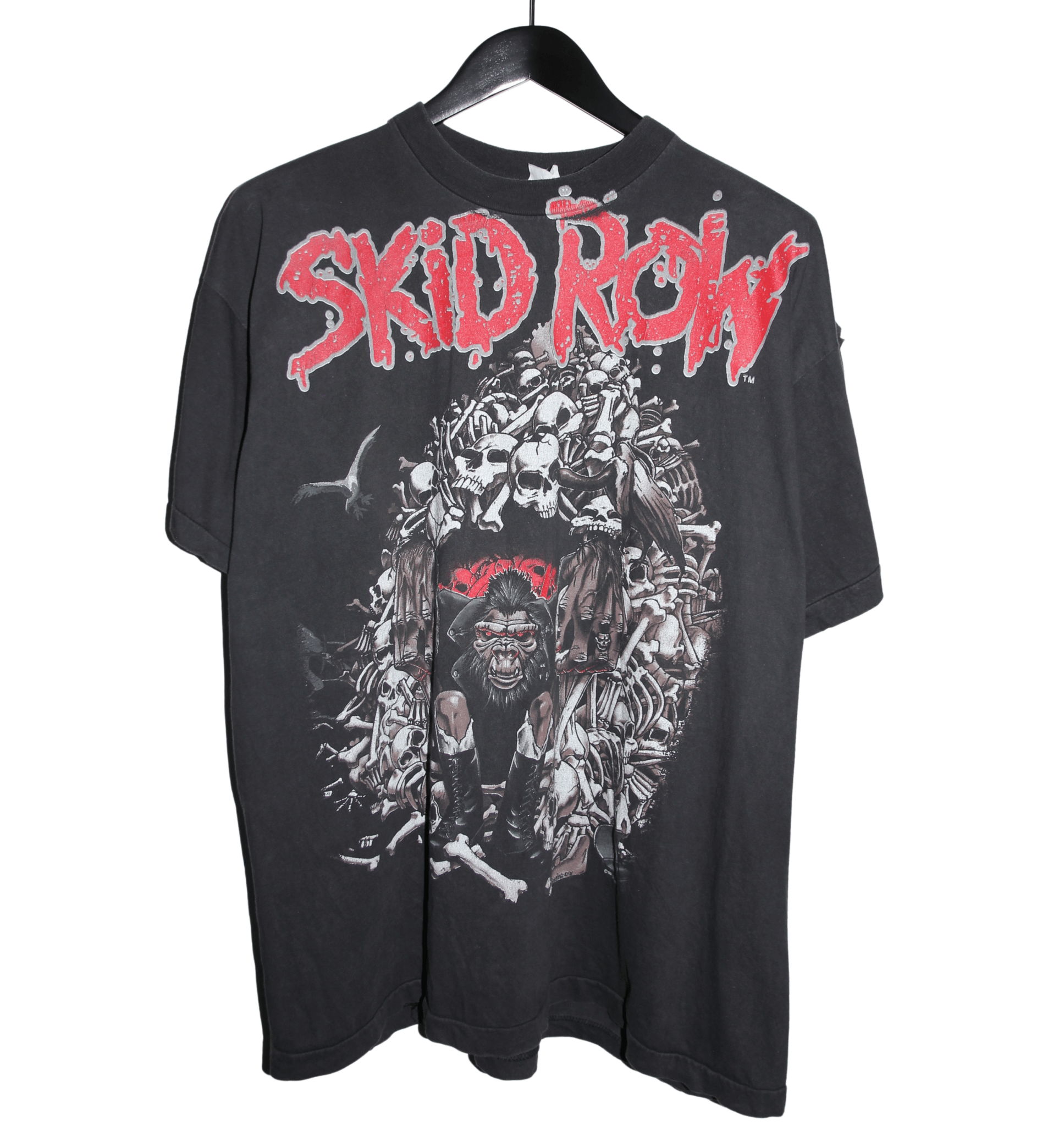 Skid Row 1992 Slave To The Grind Tour Shirt - Faded AU