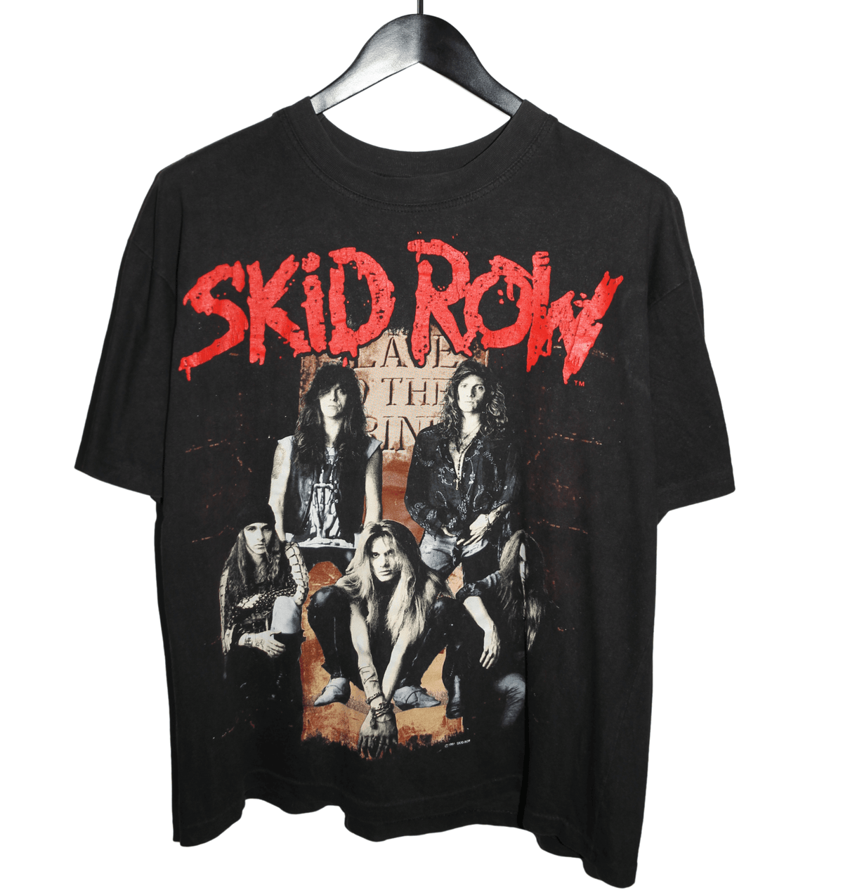Skid Row 1993 Slave To The Grind Tour Shirt - Faded AU
