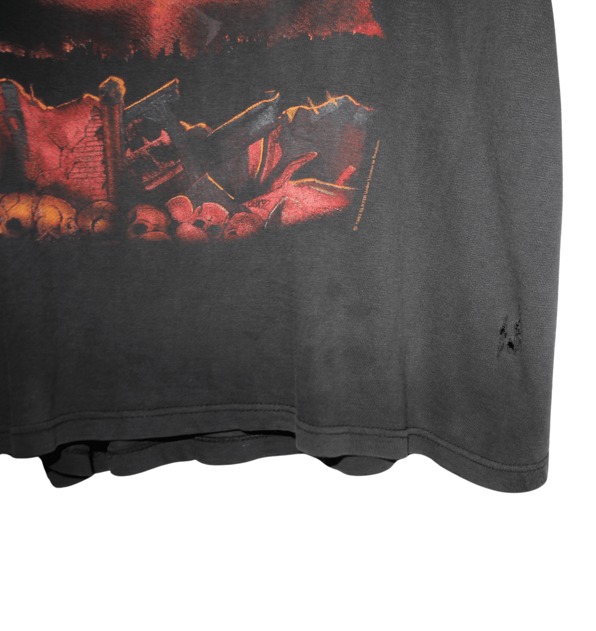 Slayer 1992 European Tour Shirt - Faded AU