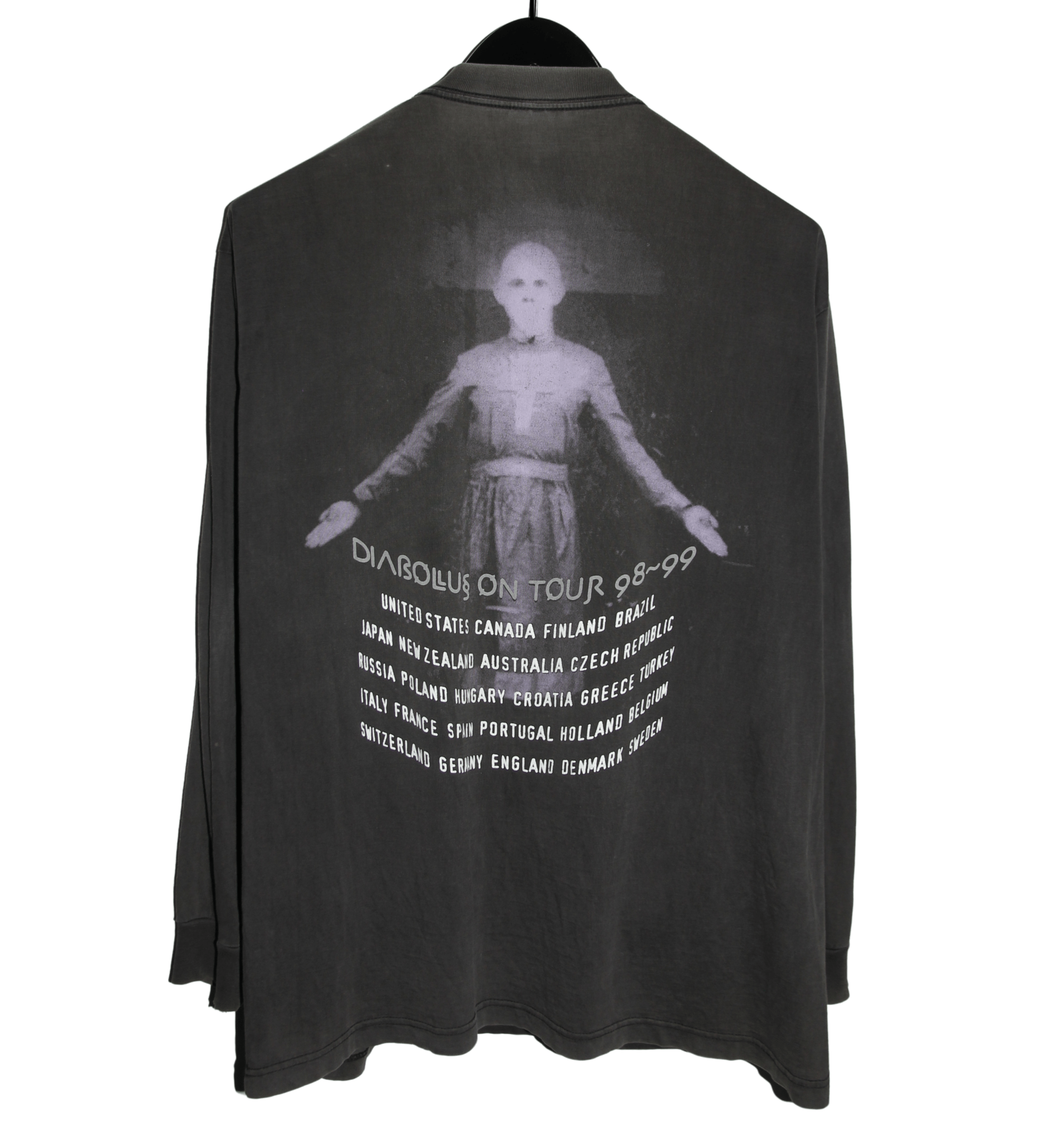 Slayer 1998 Diabolus In Musica Tour Long Sleeve - Faded AU