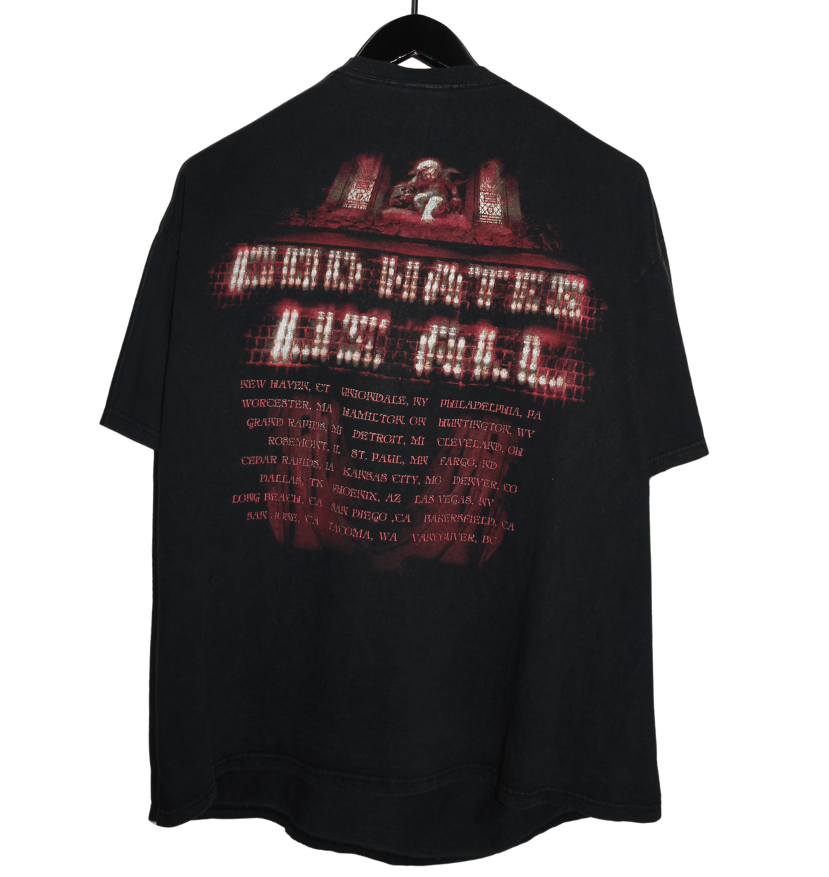 Slayer 2001 God Hates Us All Tour Shirt - Faded AU