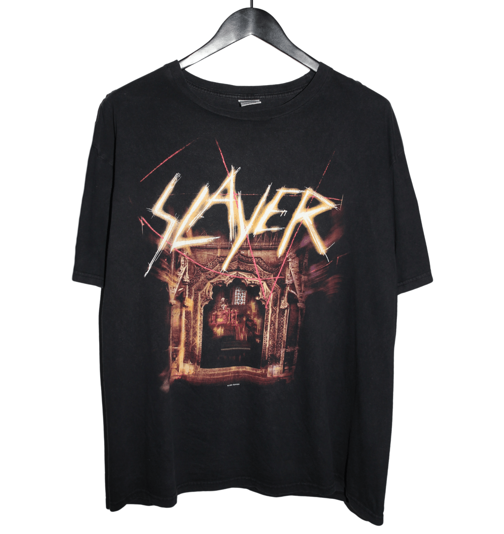 Slayer 2001 God Hates Us All Tour Shirt - Faded AU