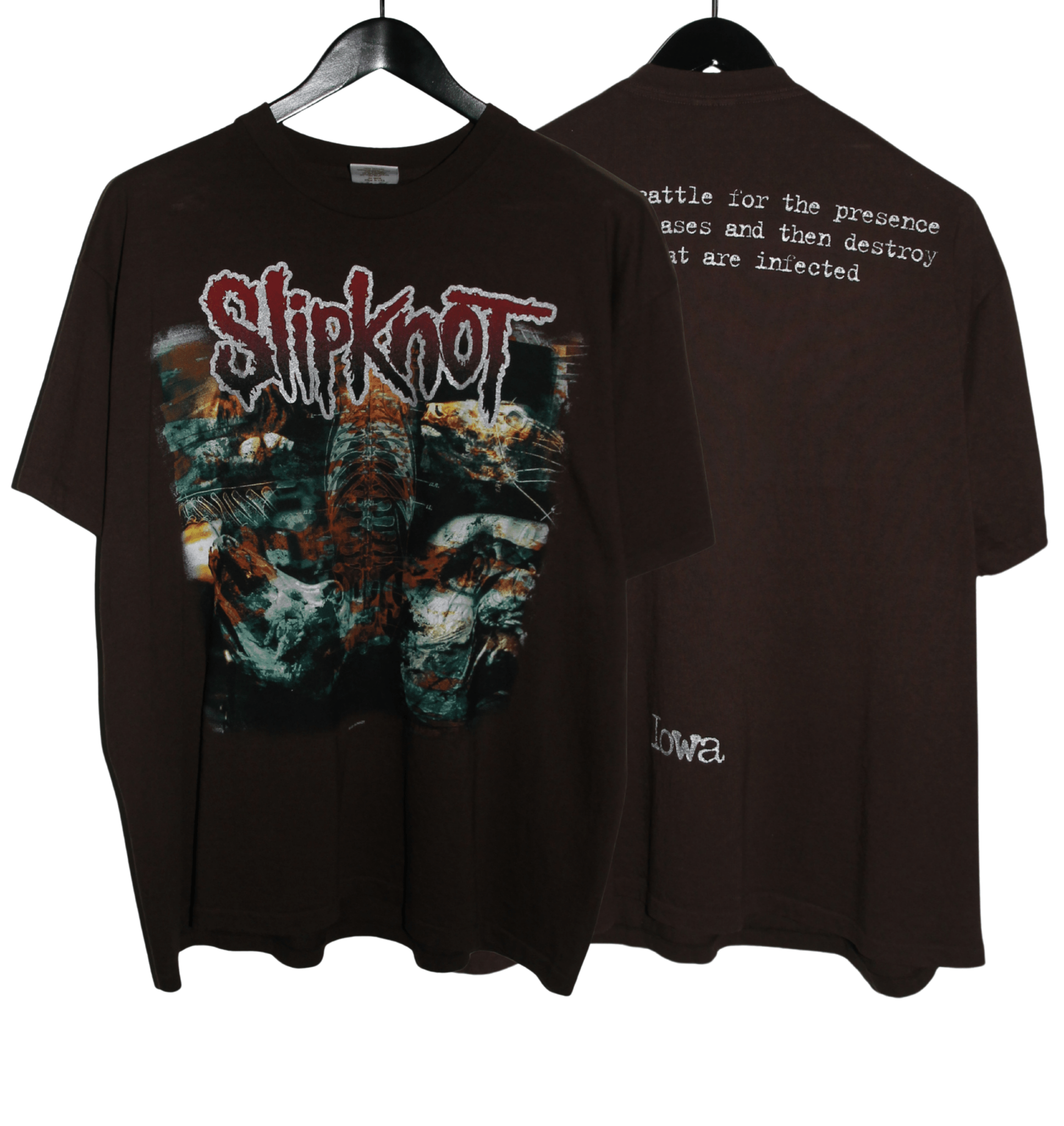 Slipknot 2001 Iowa Album Shirt - Faded AU