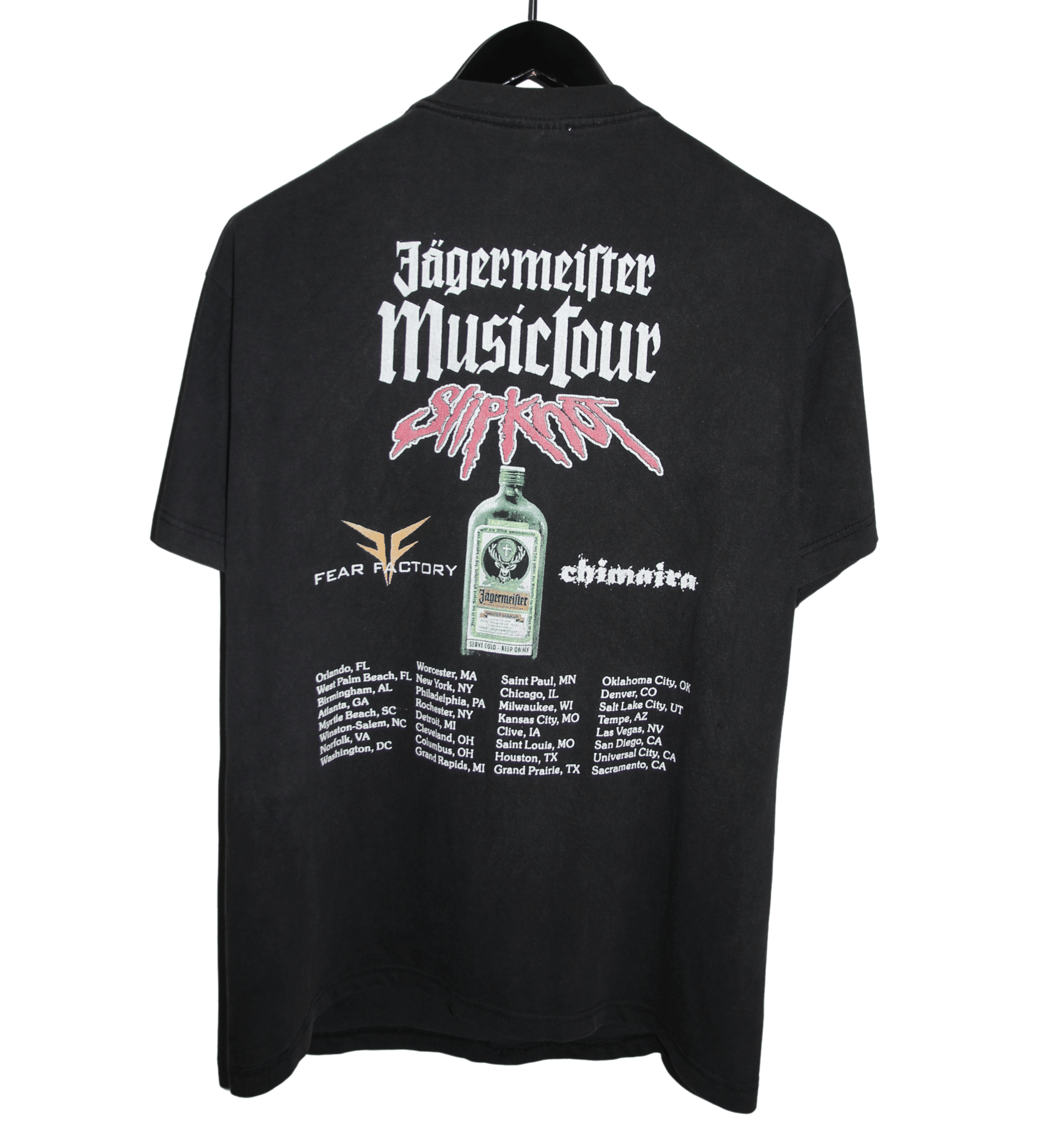 Slipknot 2004 Jagermeister Tour Shirt - Faded AU