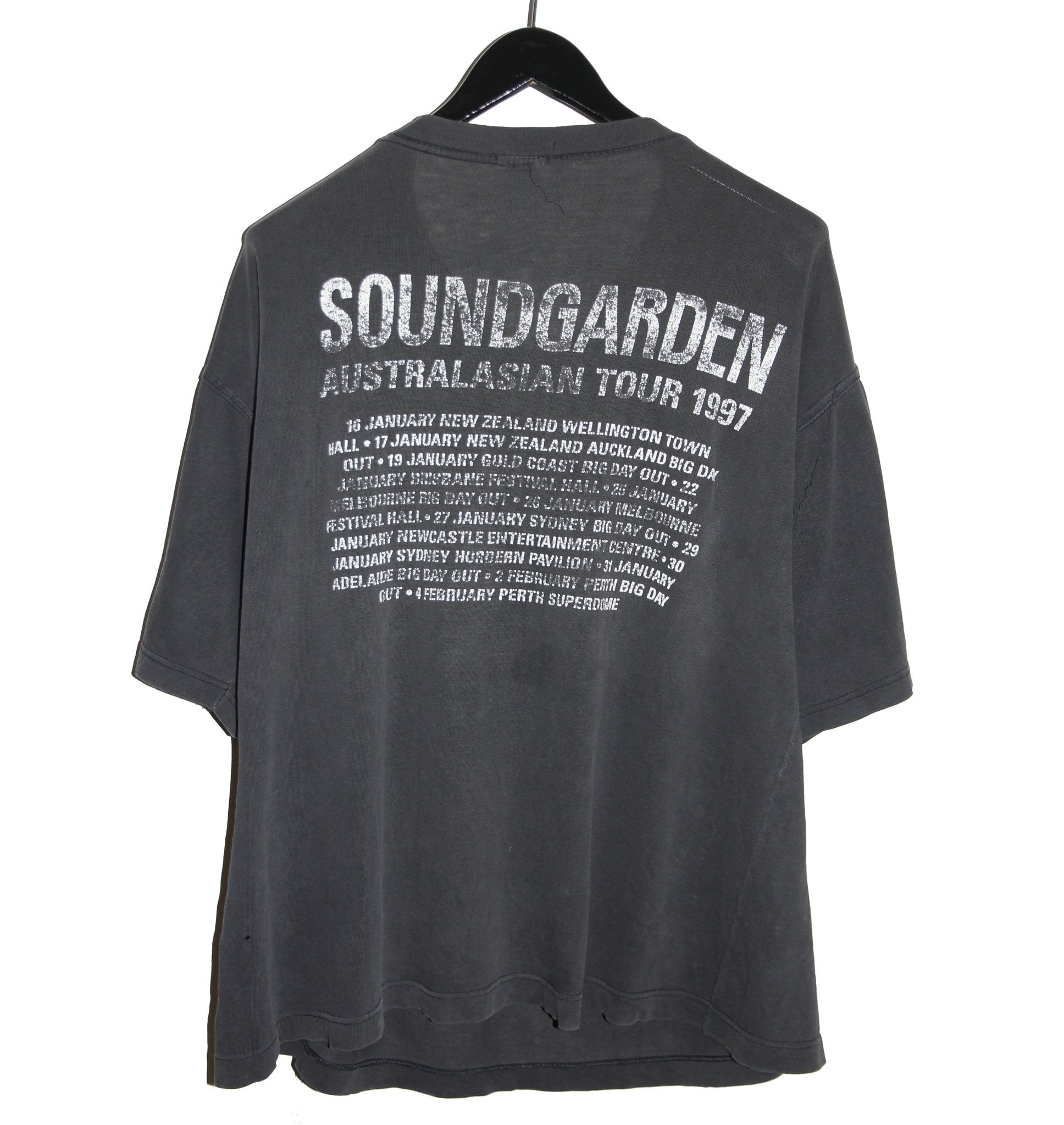 Soundgarden 1997 Jesus Christ Pose Australian Tour Shirt - Faded AU