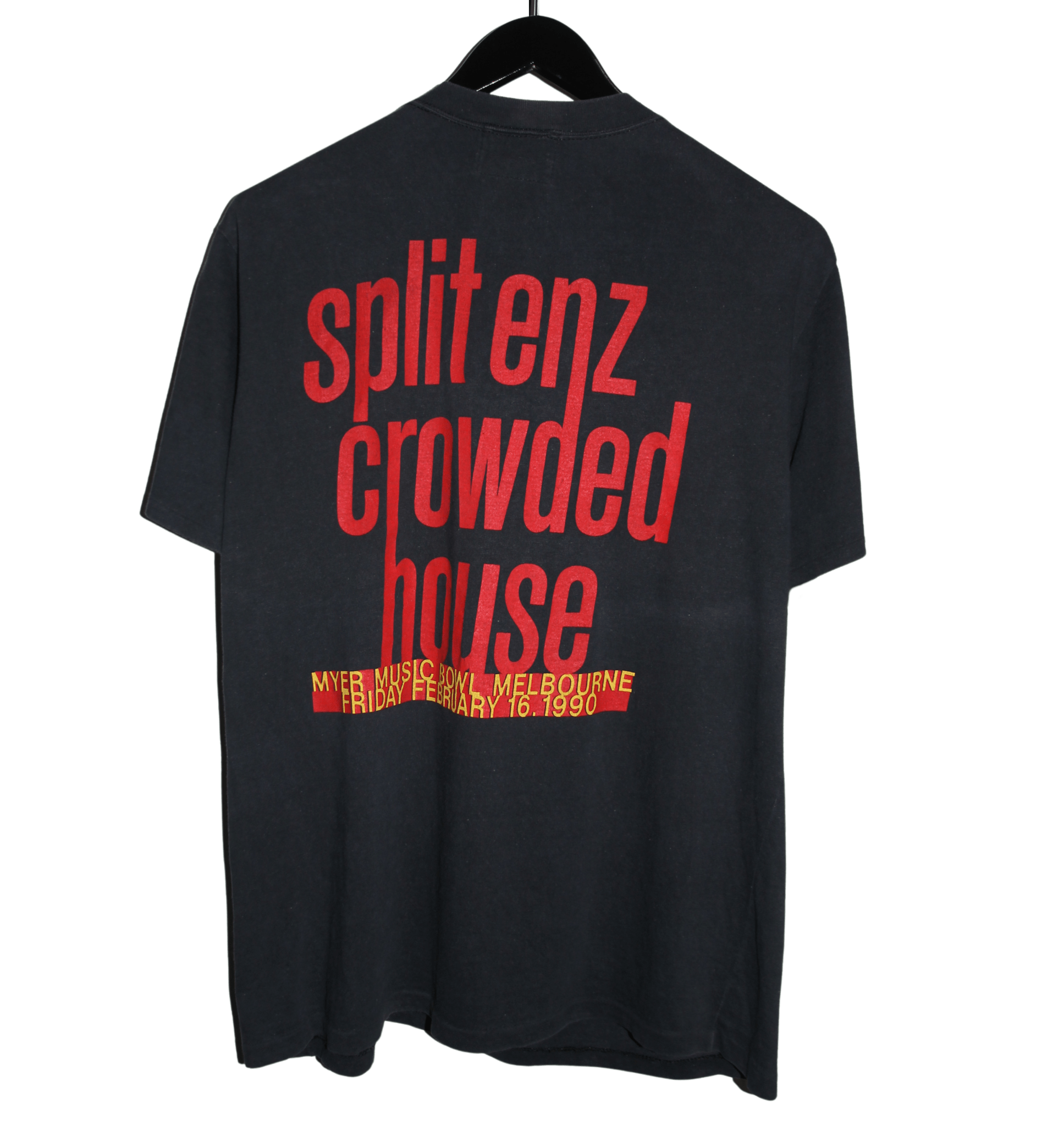 Split Enz & Crowded House 1990 Manbo Shirt - Faded AU