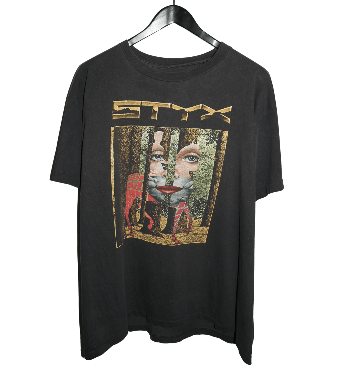 STYX 1996 Return To Paradise Theatre Tour Shirt - Faded AU