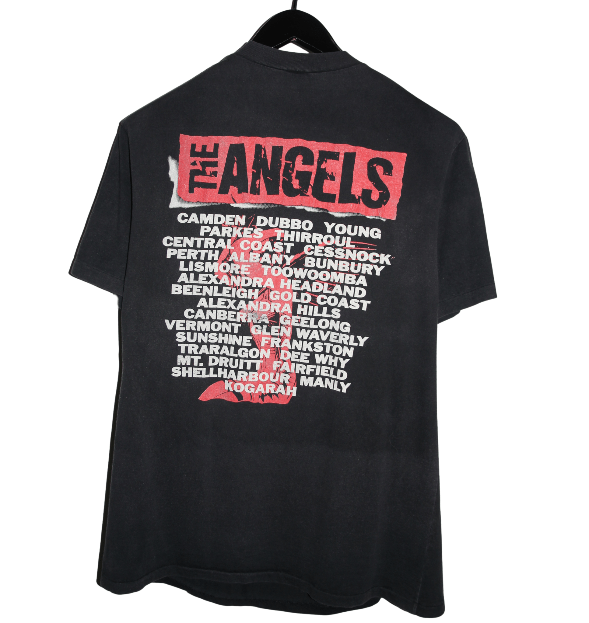 The Angels 1988 Live Line Tour Shirt - Faded AU