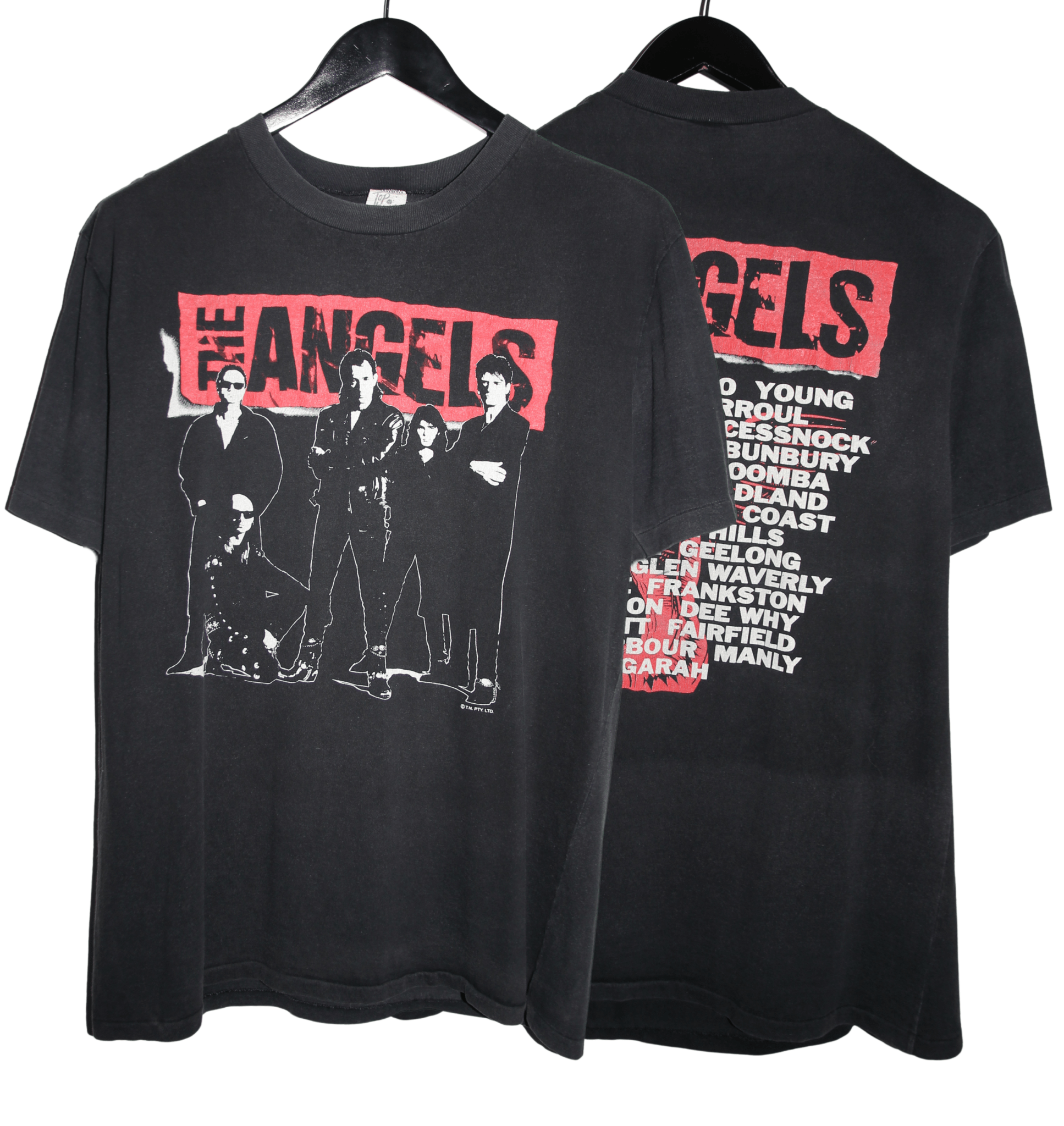 The Angels 1988 Live Line Tour Shirt - Faded AU
