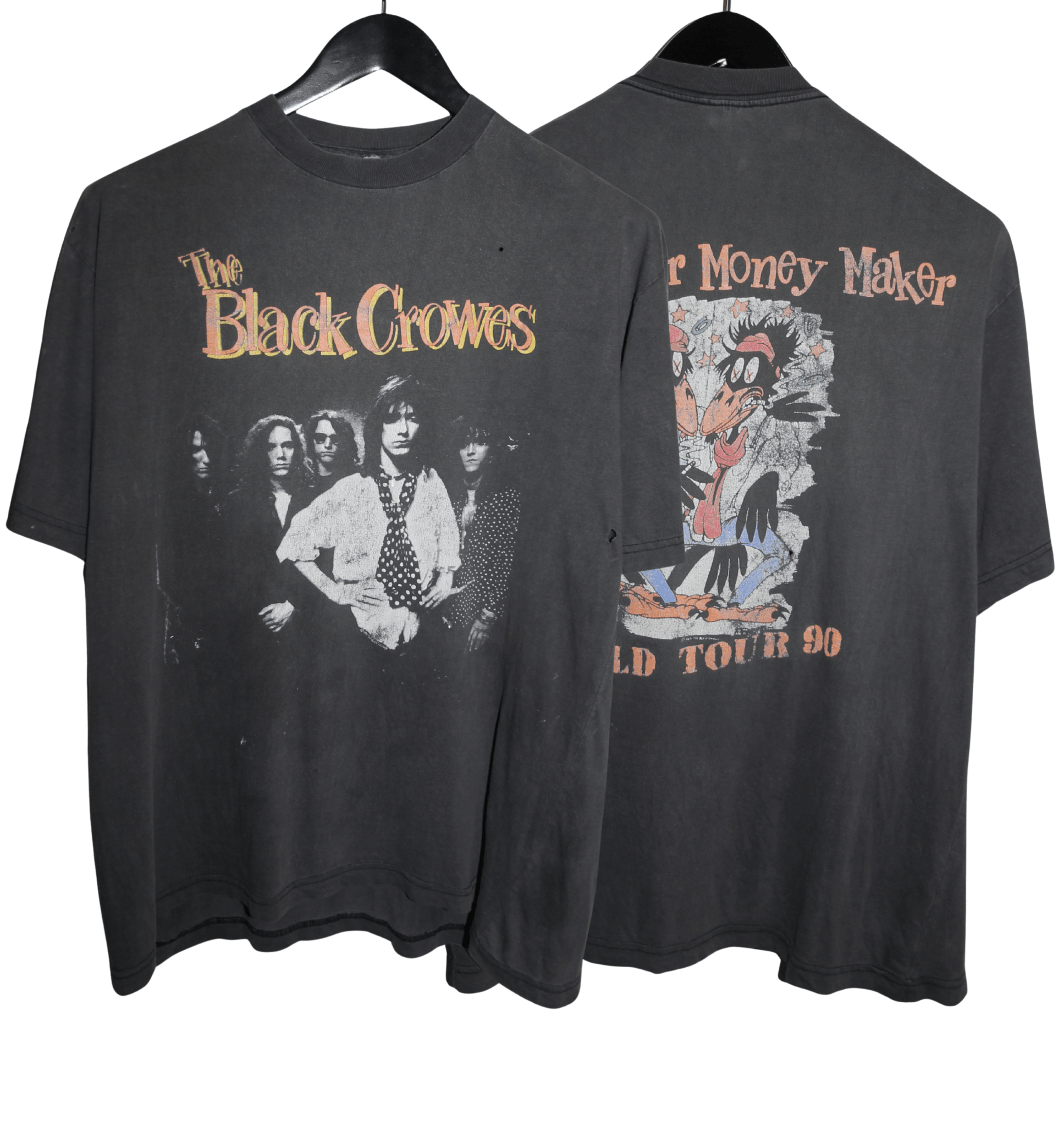 The Black Crowes 1990 World Tour Shirt - Faded AU