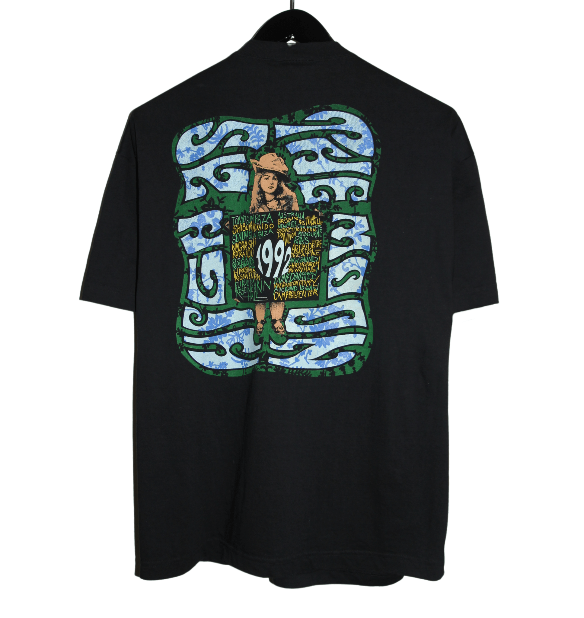 The Black Crowes 1992 High as the Moon Tour Shirt - Faded AU