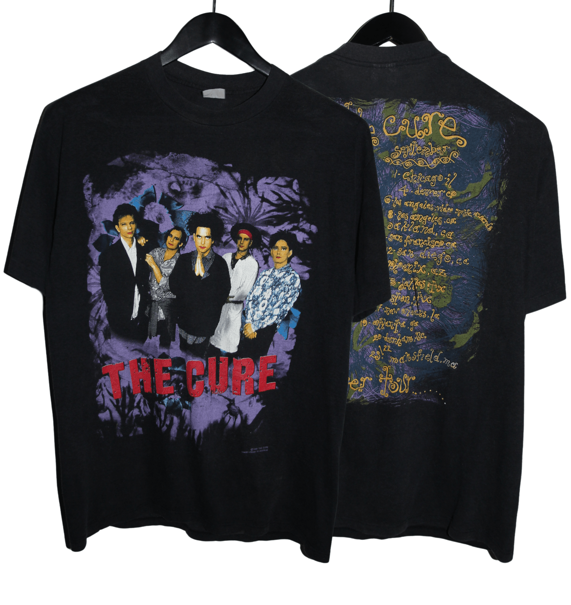 The Cure 1989 Prayer Tour Shirt - Faded AU