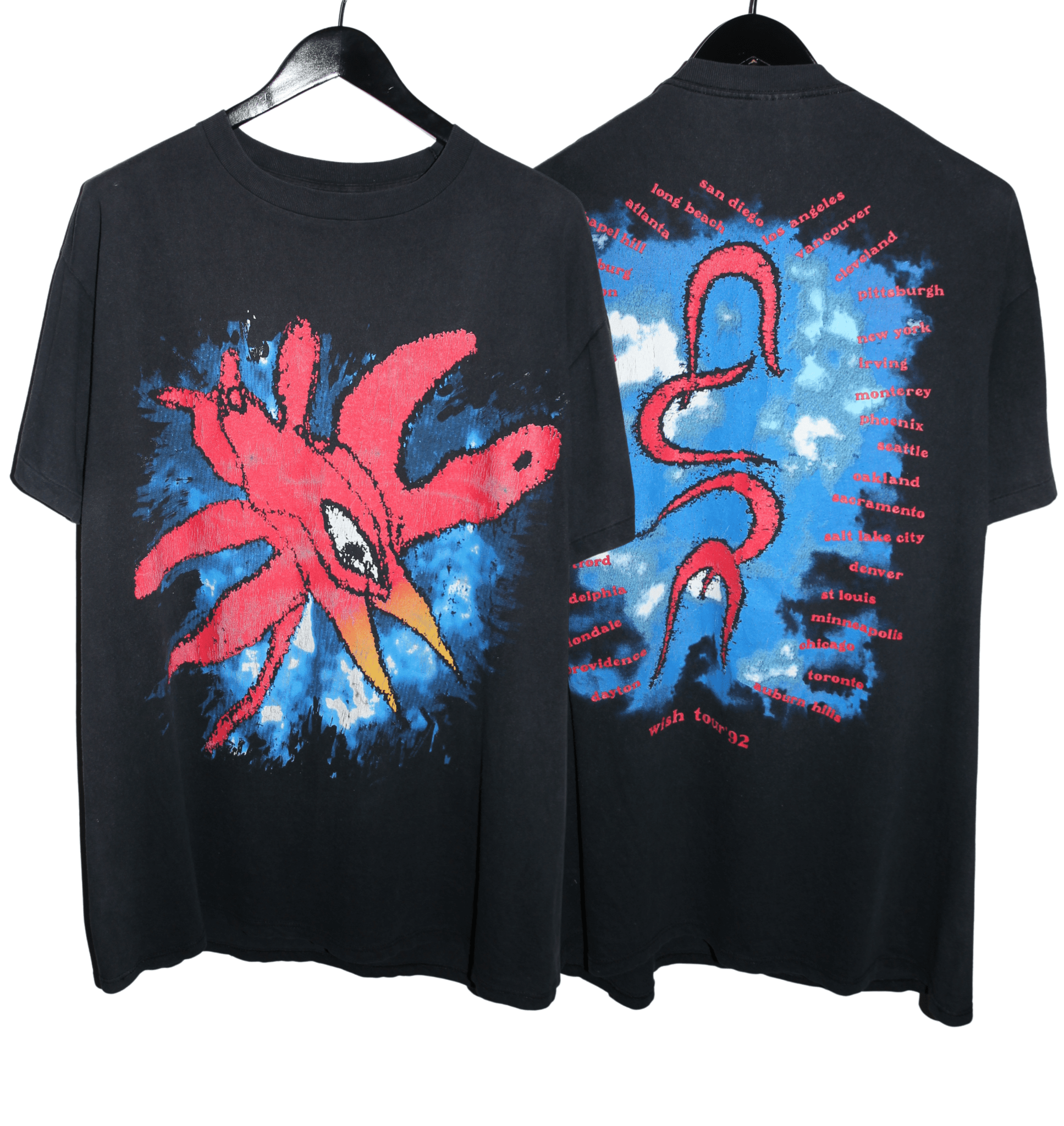 The Cure 1992 Wish Tour Shirt - Faded AU