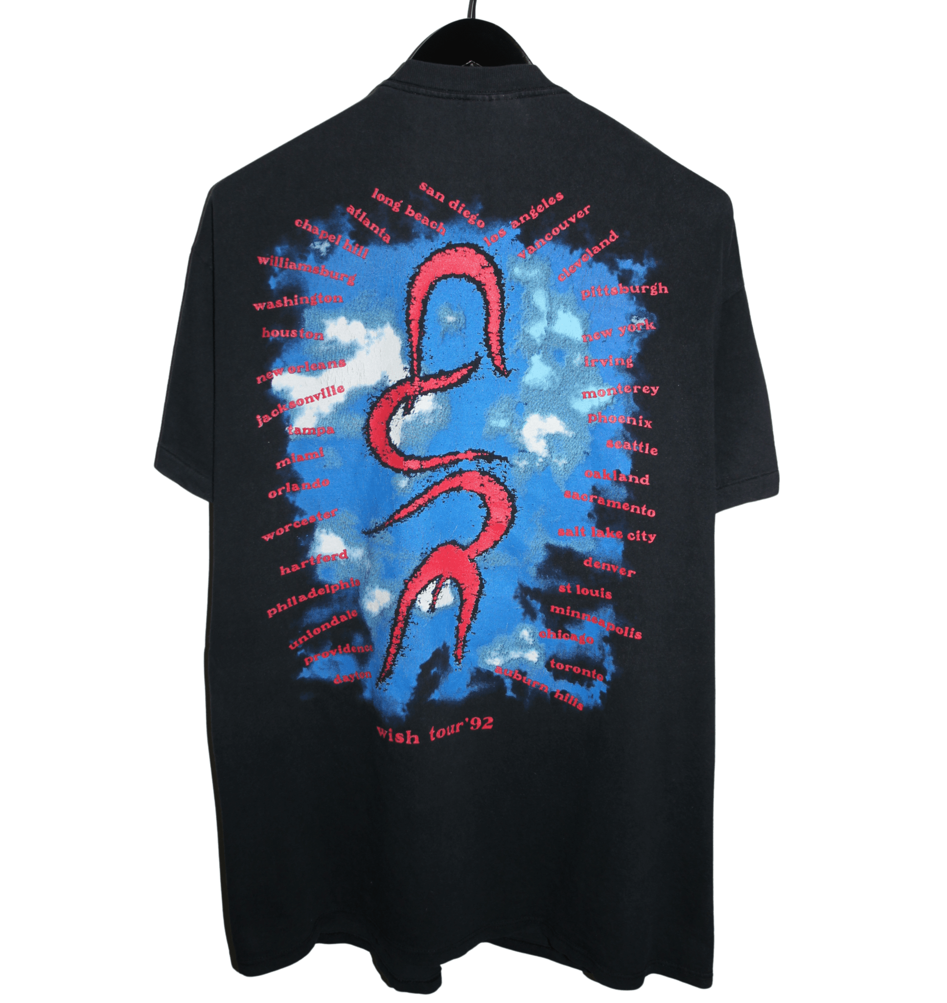 The Cure 1992 Wish Tour Shirt - Faded AU