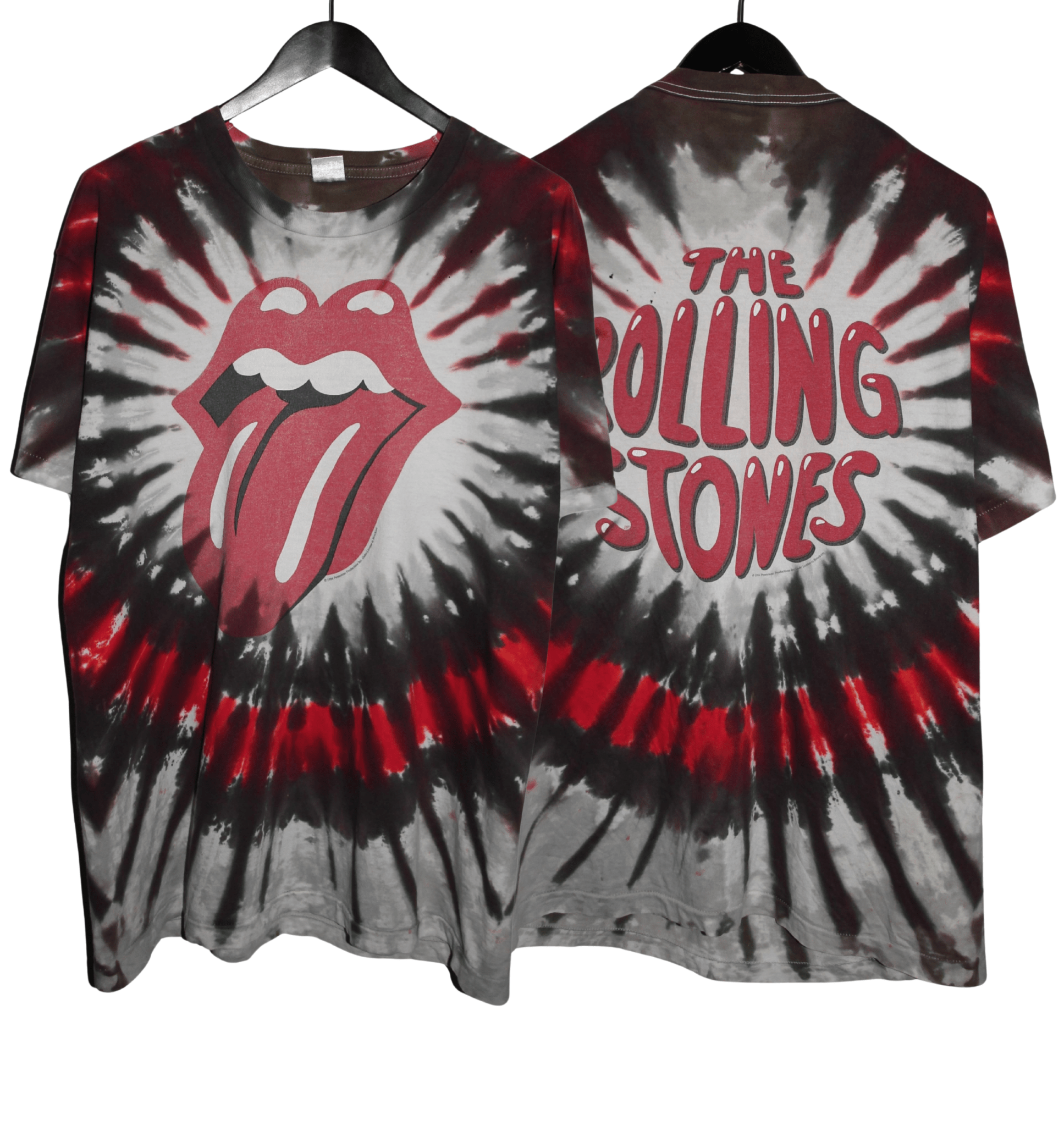 The Rolling Stones 1994 Tongue Tie Dye Shirt - Faded AU