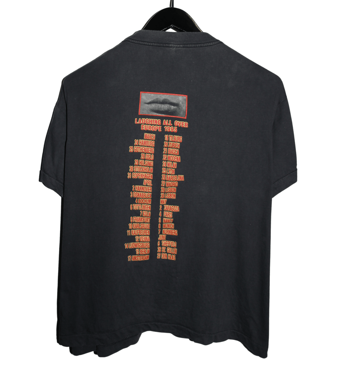 Thunder 1993 Laughing All Over Europe Shirt - Faded AU