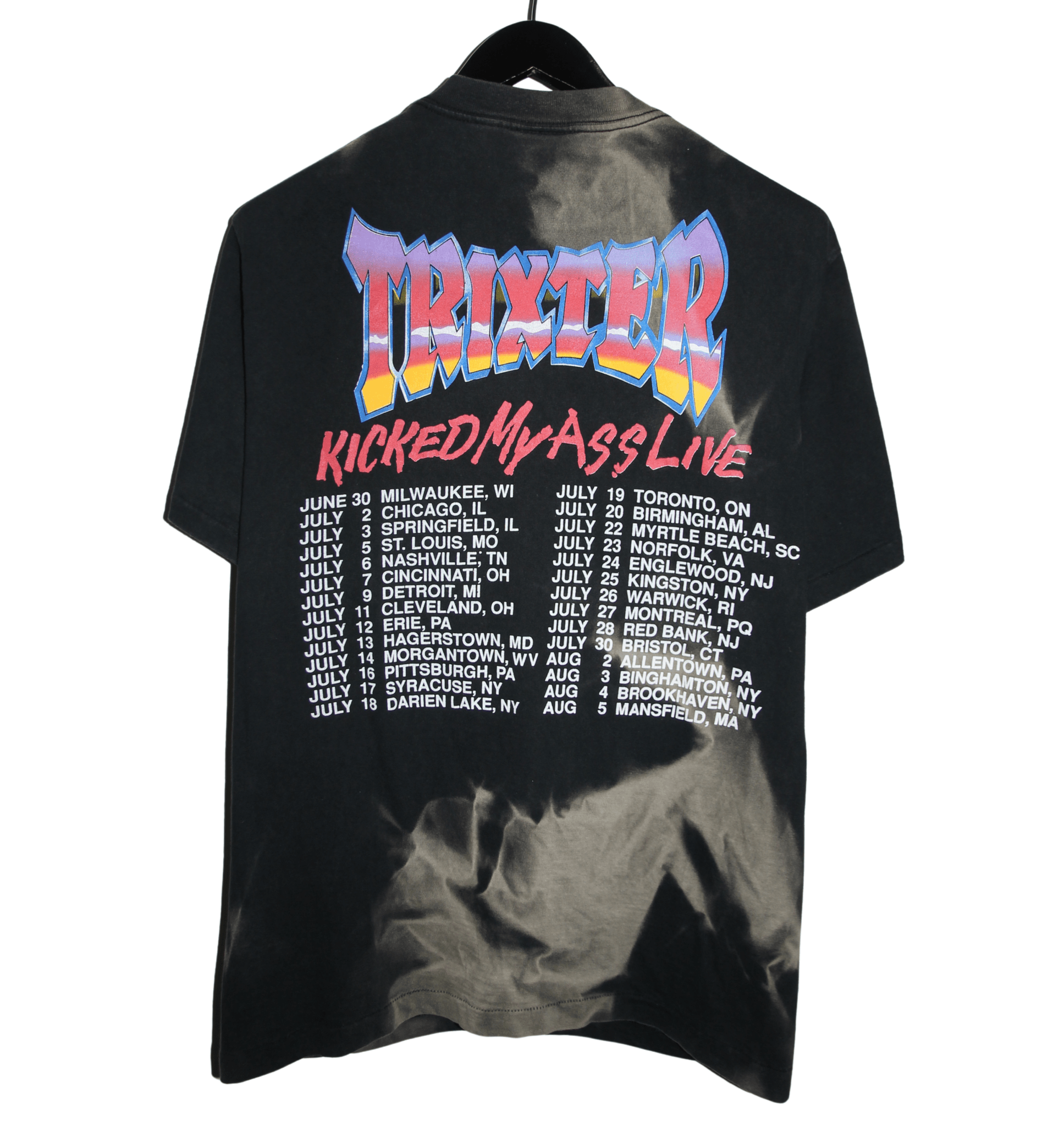 Trixter 1991 Kicked My Ass Live Tour Shirt - Faded AU