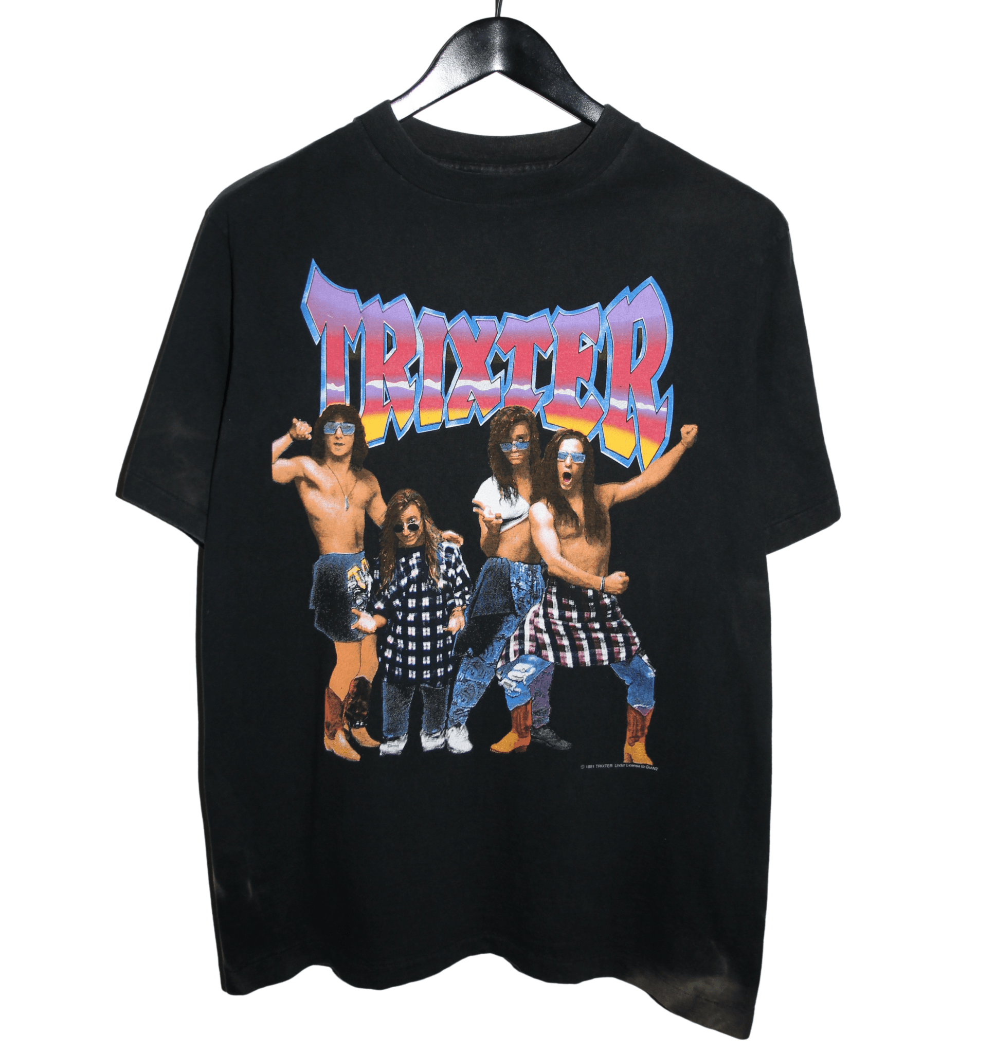 Trixter 1991 Kicked My Ass Live Tour Shirt - Faded AU