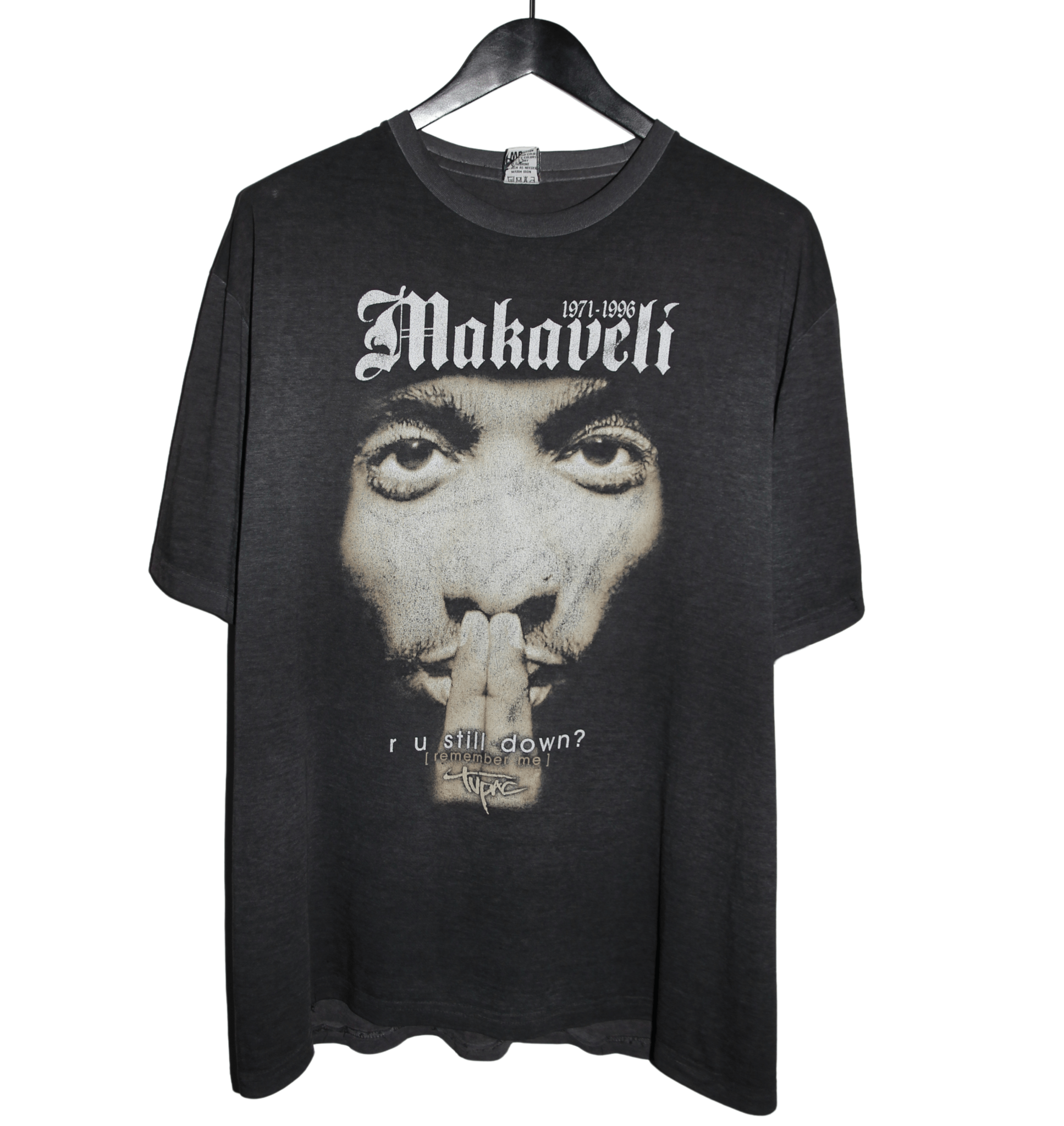 Tupac 90's R U Still Down Memorial Shirt - Faded AU