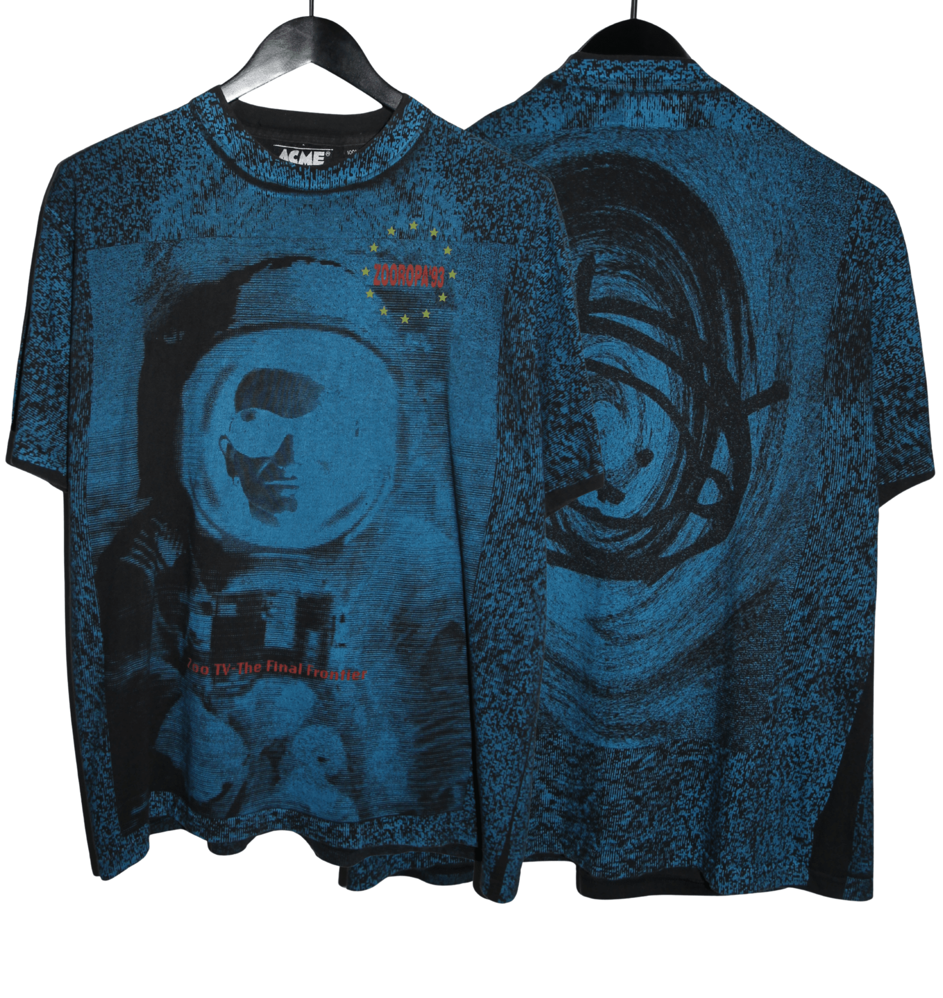 U2 1993 Zooropa All Over Print Shirt - Faded AU
