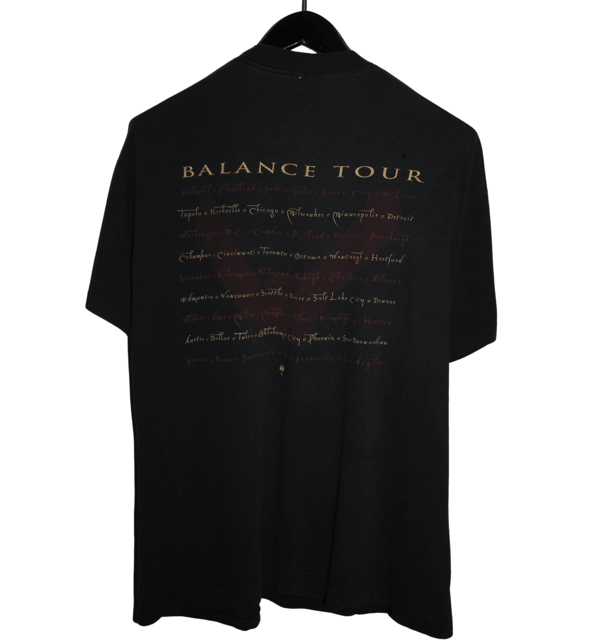 Van Halen 1995 Balance Album Tour Shirt - Faded AU