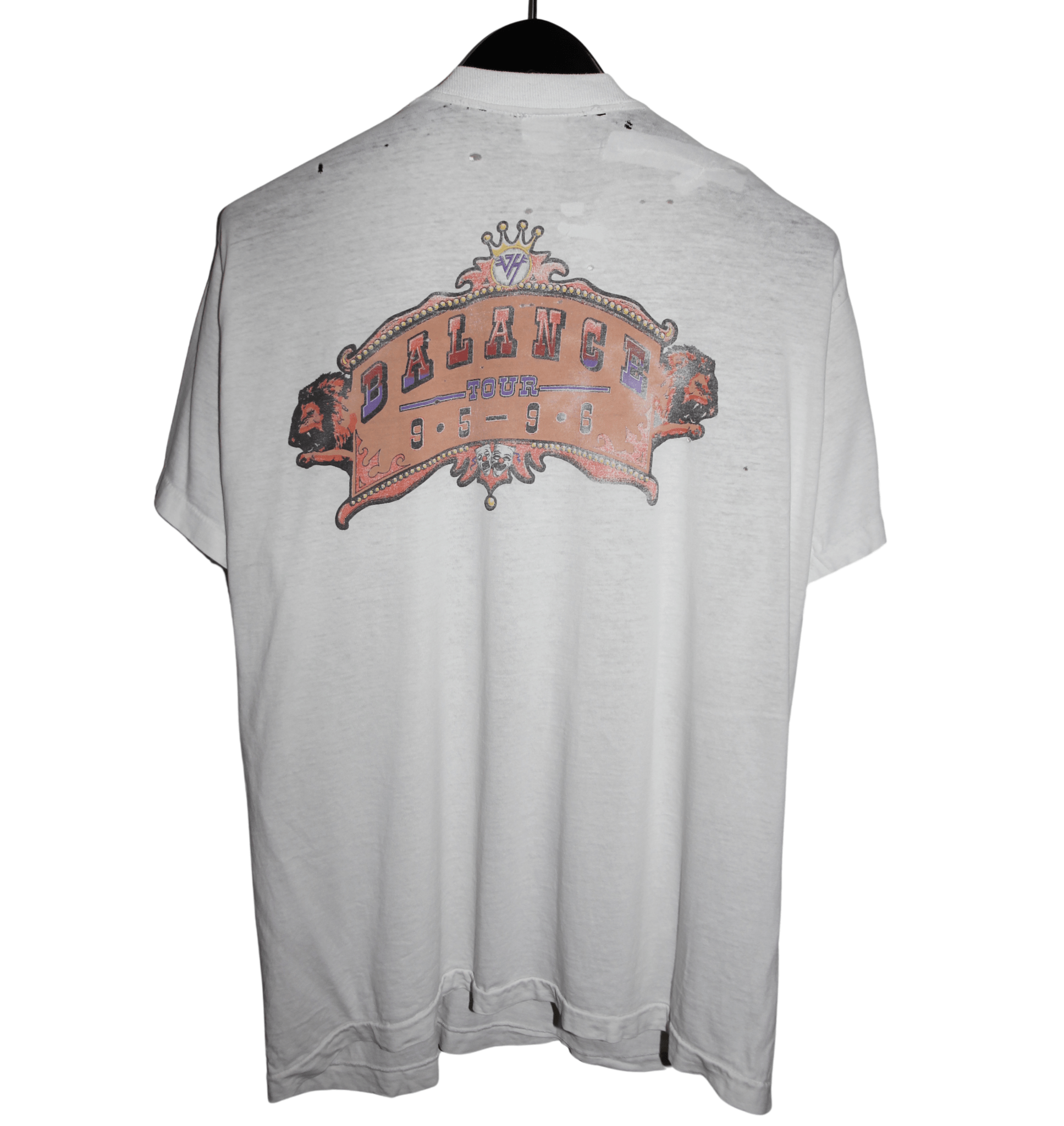 Van Halen 1995 Clown Balance Tour Shirt - Faded AU
