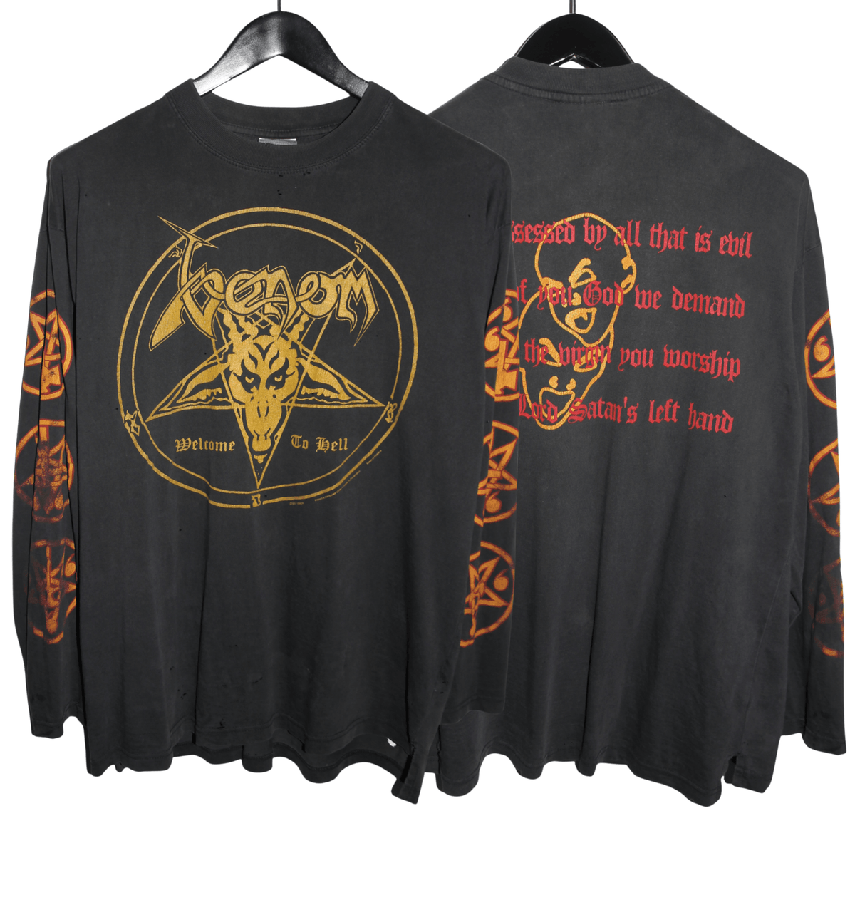 Venom 2001 Welcome To Hell Long Sleeve - Faded AU