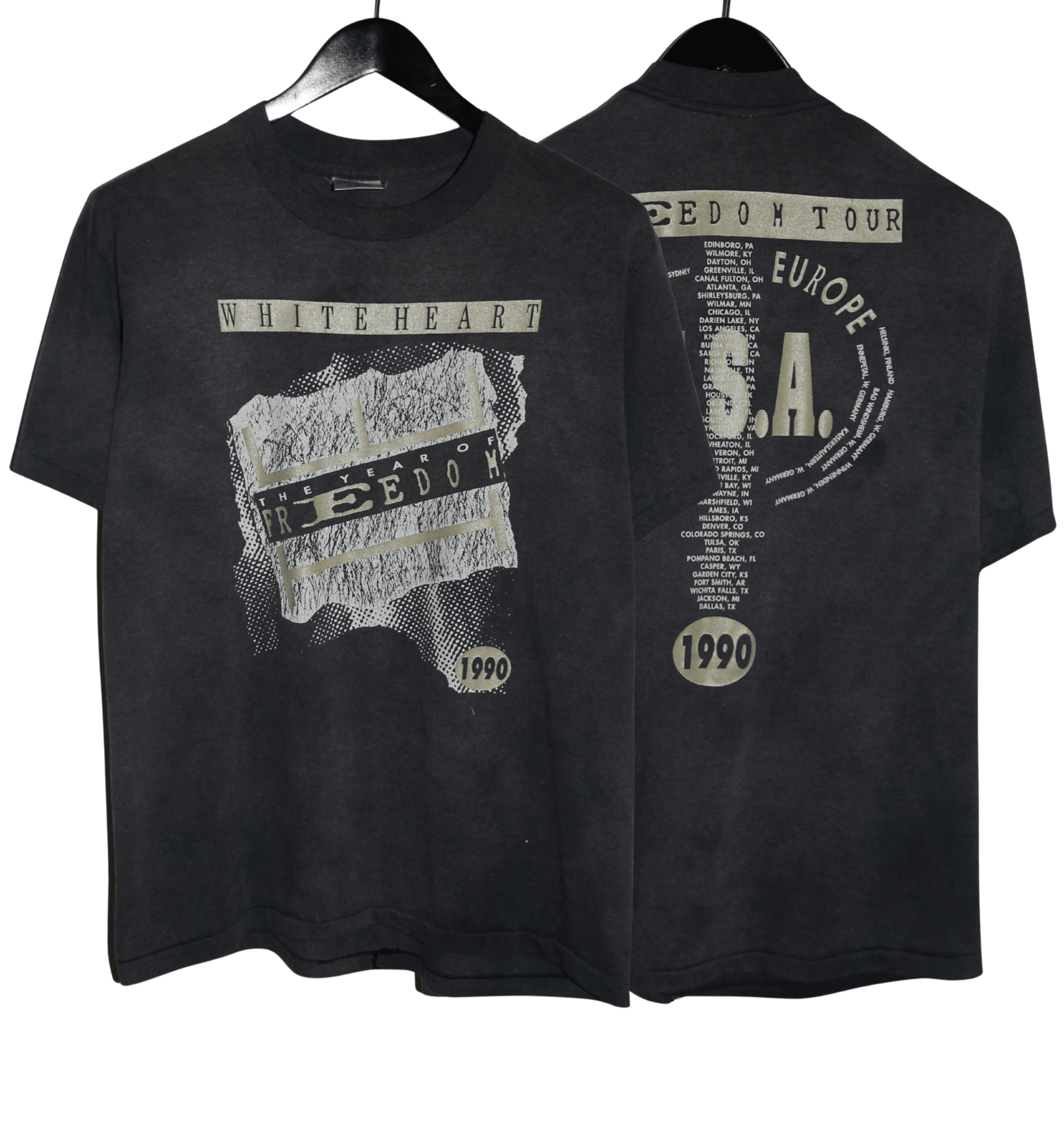 Whiteheart 1990 Freedom Tour Shirt - Faded AU