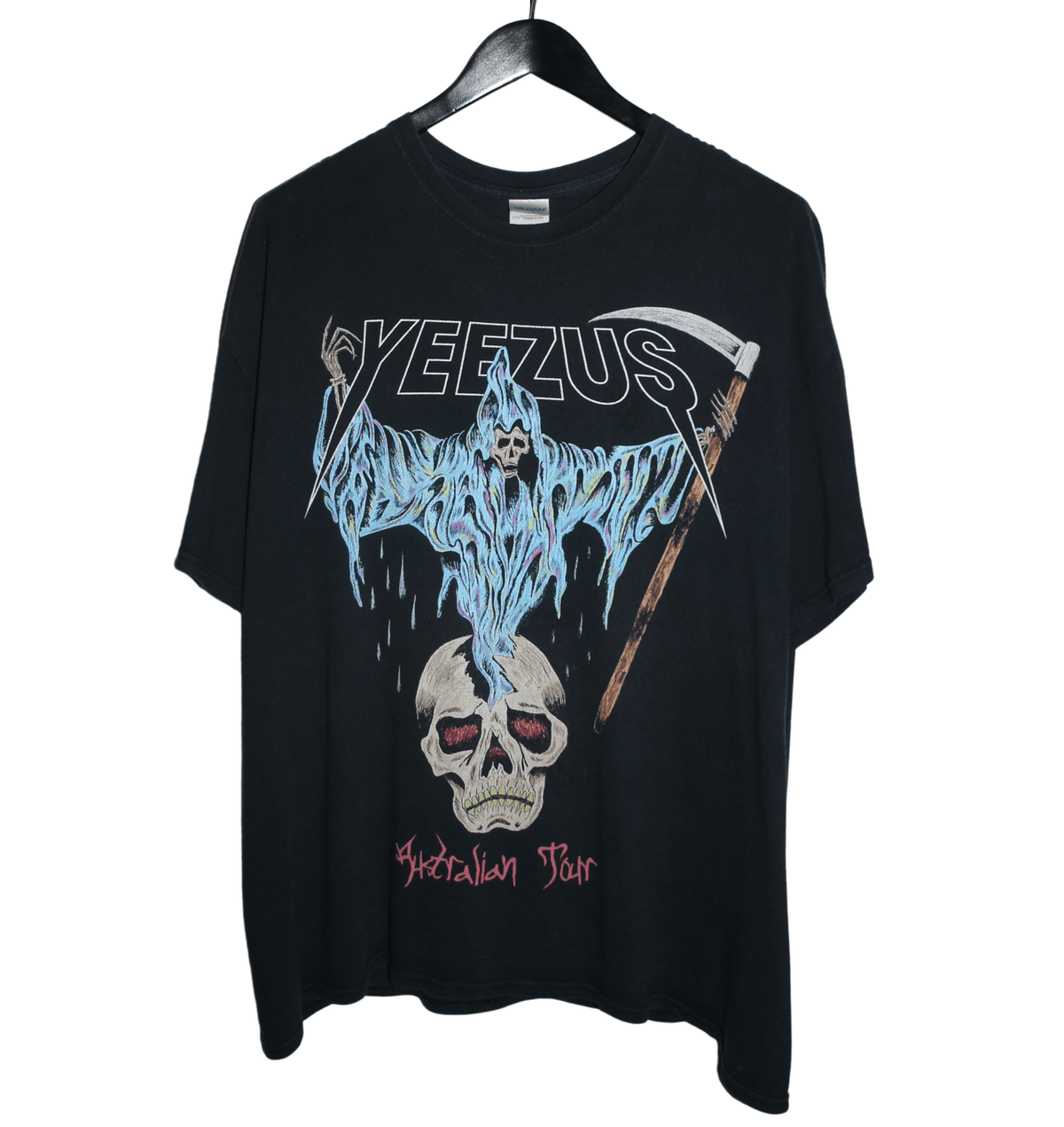 Yeezus 2014 Reaper Australian Tour Shirt - Faded AU